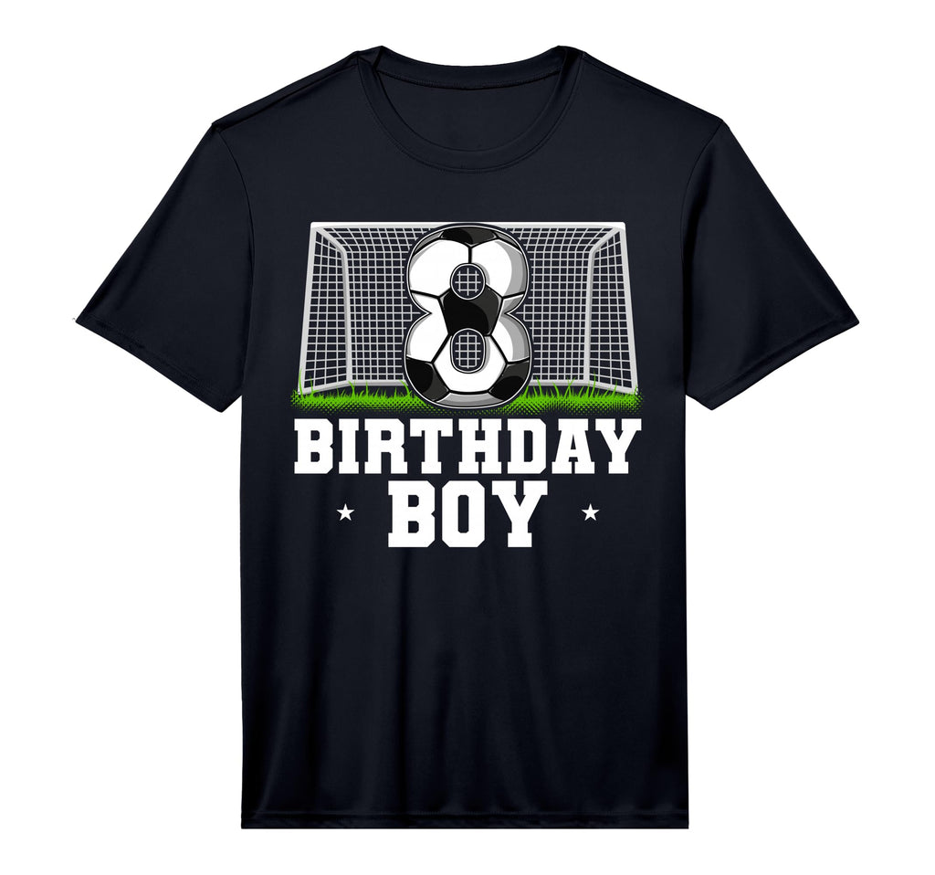 8Th Birthday Soccer Performance T-Shirt - Minimalist Print for Adults - T-Shirt, Sweatshirt, Hoodie