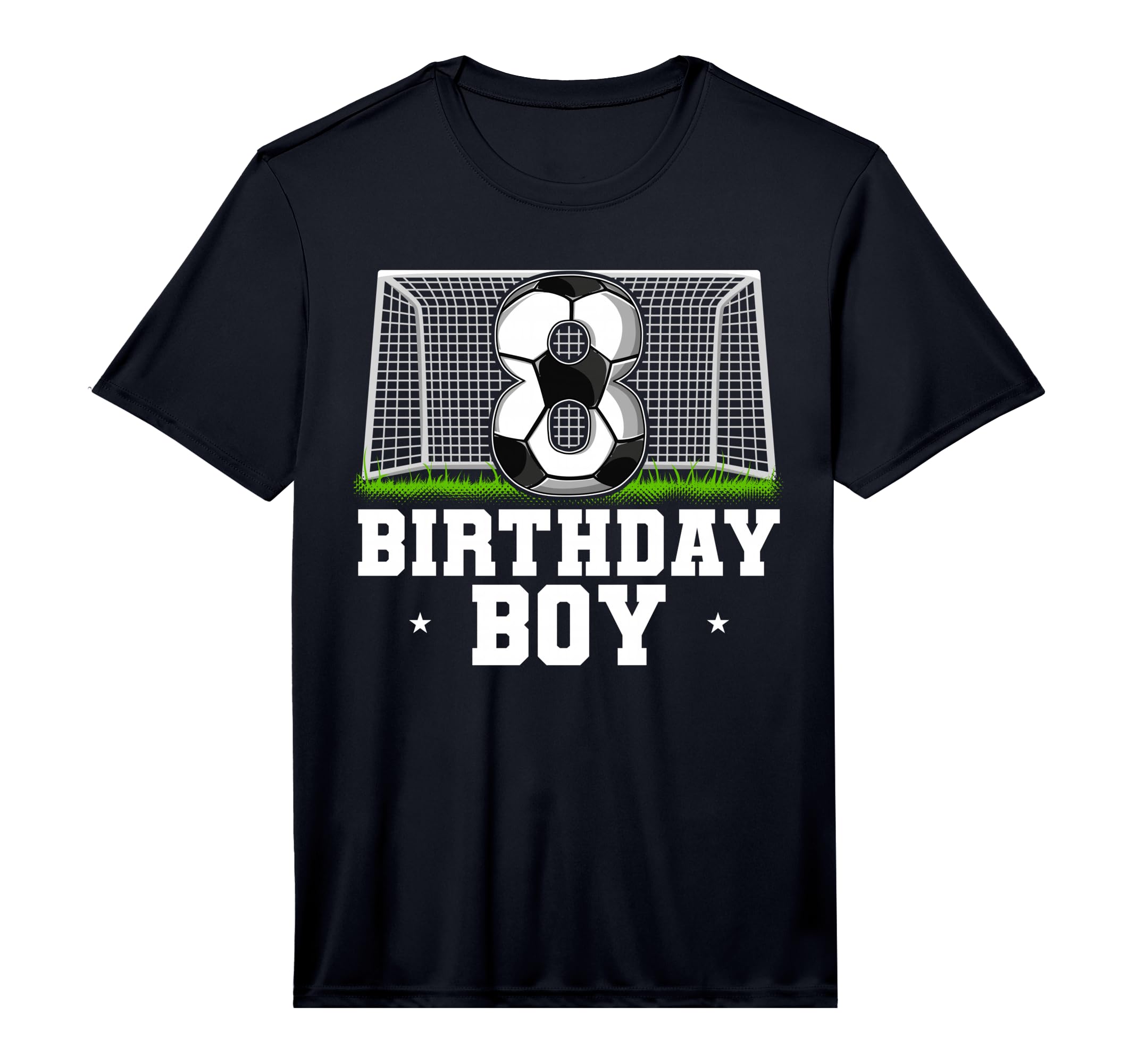 8Th Birthday Soccer Performance T-Shirt - Minimalist Print for Adults - T-Shirt, Sweatshirt, Hoodie