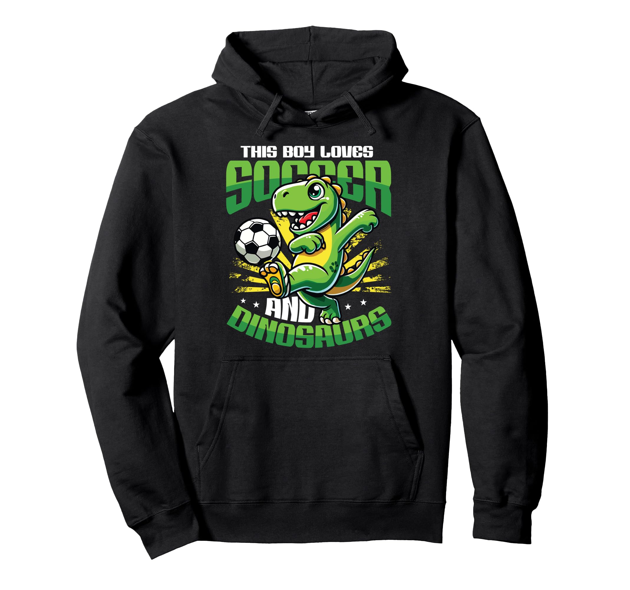 This Loves Soccer And Dinosaurs Playing Hoodie - Minimalist Print Unisex - T-Shirt, Sweatshirt, Hoodie