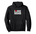 I Heart Hot Soccer Moms Funny Love Hoodie - Casual Everyday Wear Men Women - T-Shirt, Sweatshirt, Hoodie