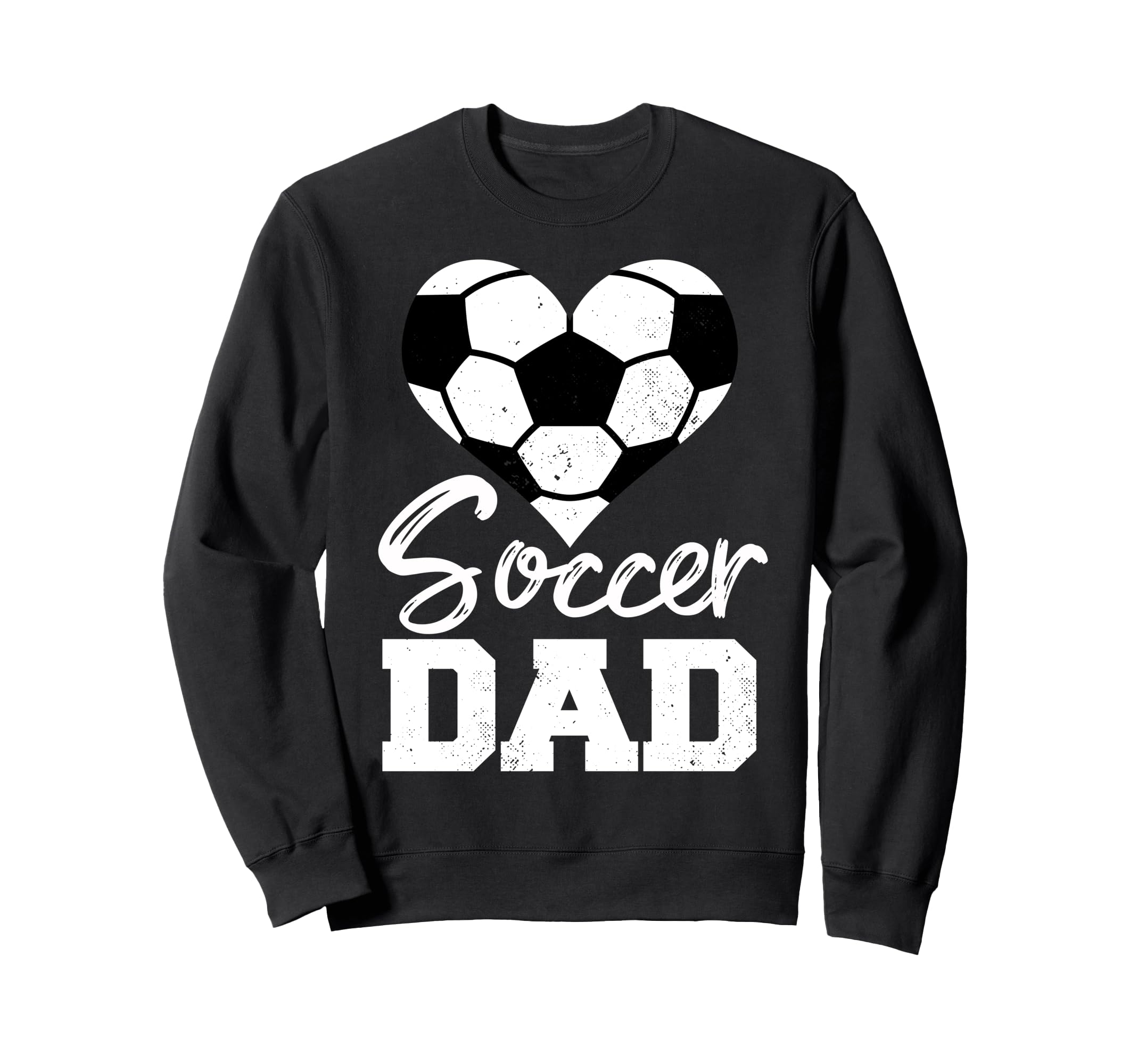 Soccer Dad Heart Funny Heartfelt Sweatshirt - Unique Graphic for Adults - T-Shirt, Sweatshirt, Hoodie