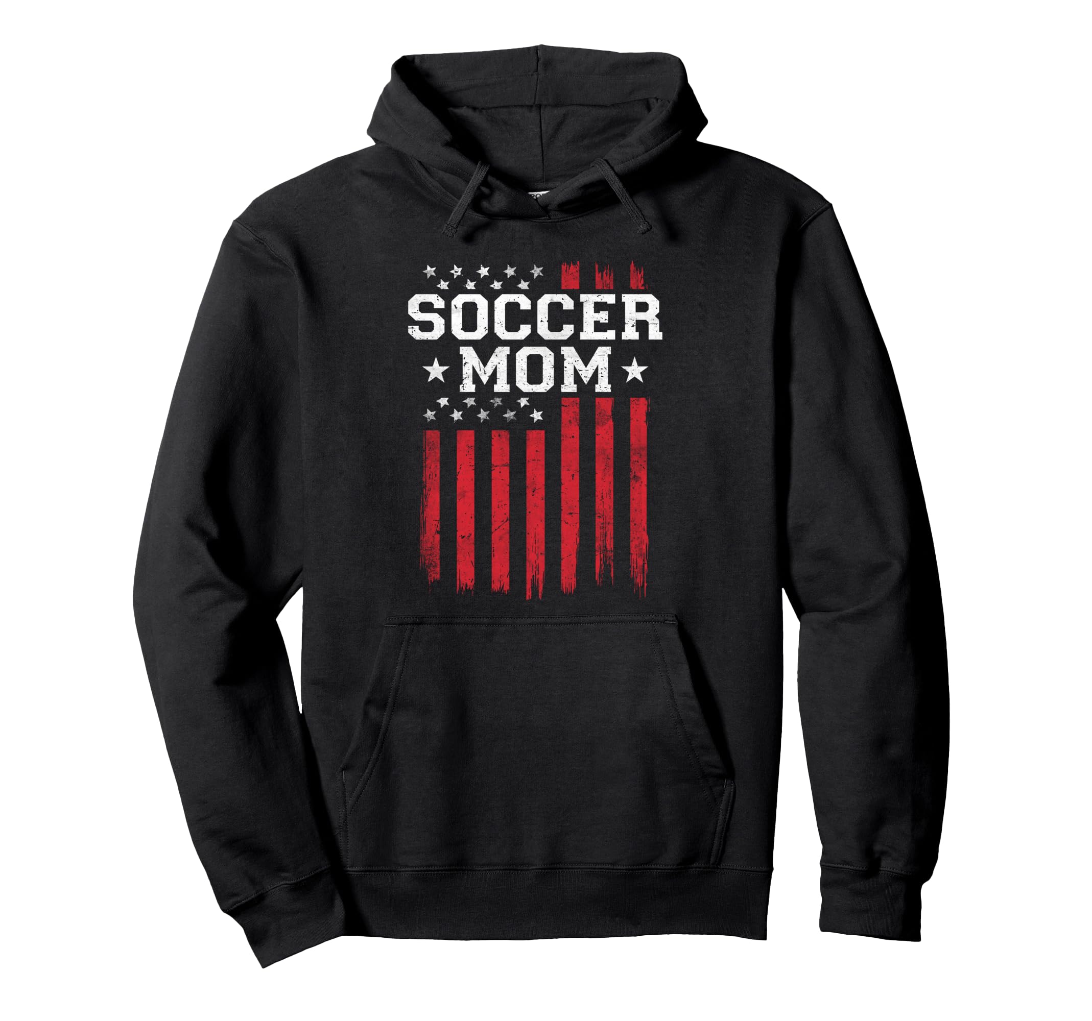 Soccer Mom Proud American Flag Usa Hoodie - Unique Graphic for Adults - T-Shirt, Sweatshirt, Hoodie