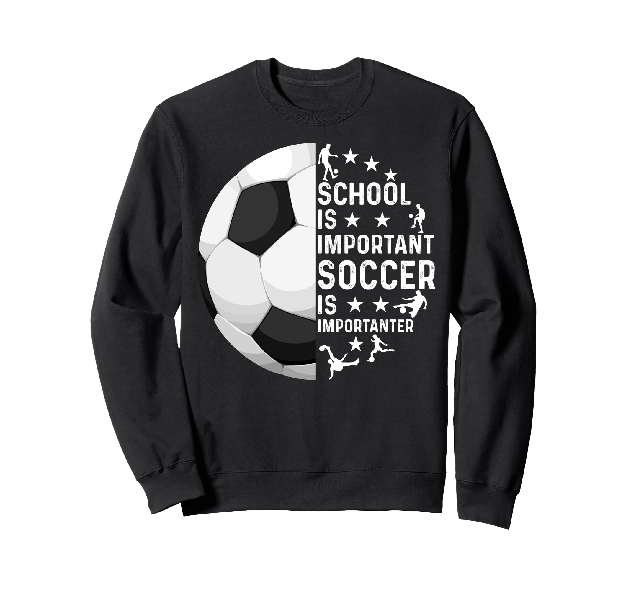 School Is Important Soccer Is Sweatshirt - Minimalist Print Unisex - T-Shirt, Sweatshirt, Hoodie