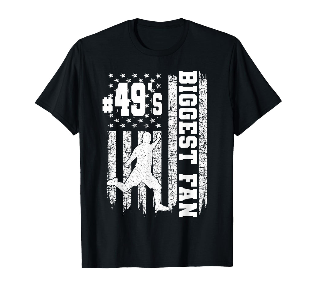 Soccer Biggest Fan Number 49 Proud T-Shirt - Graphic Print for Adults - T-Shirt, Sweatshirt, Hoodie