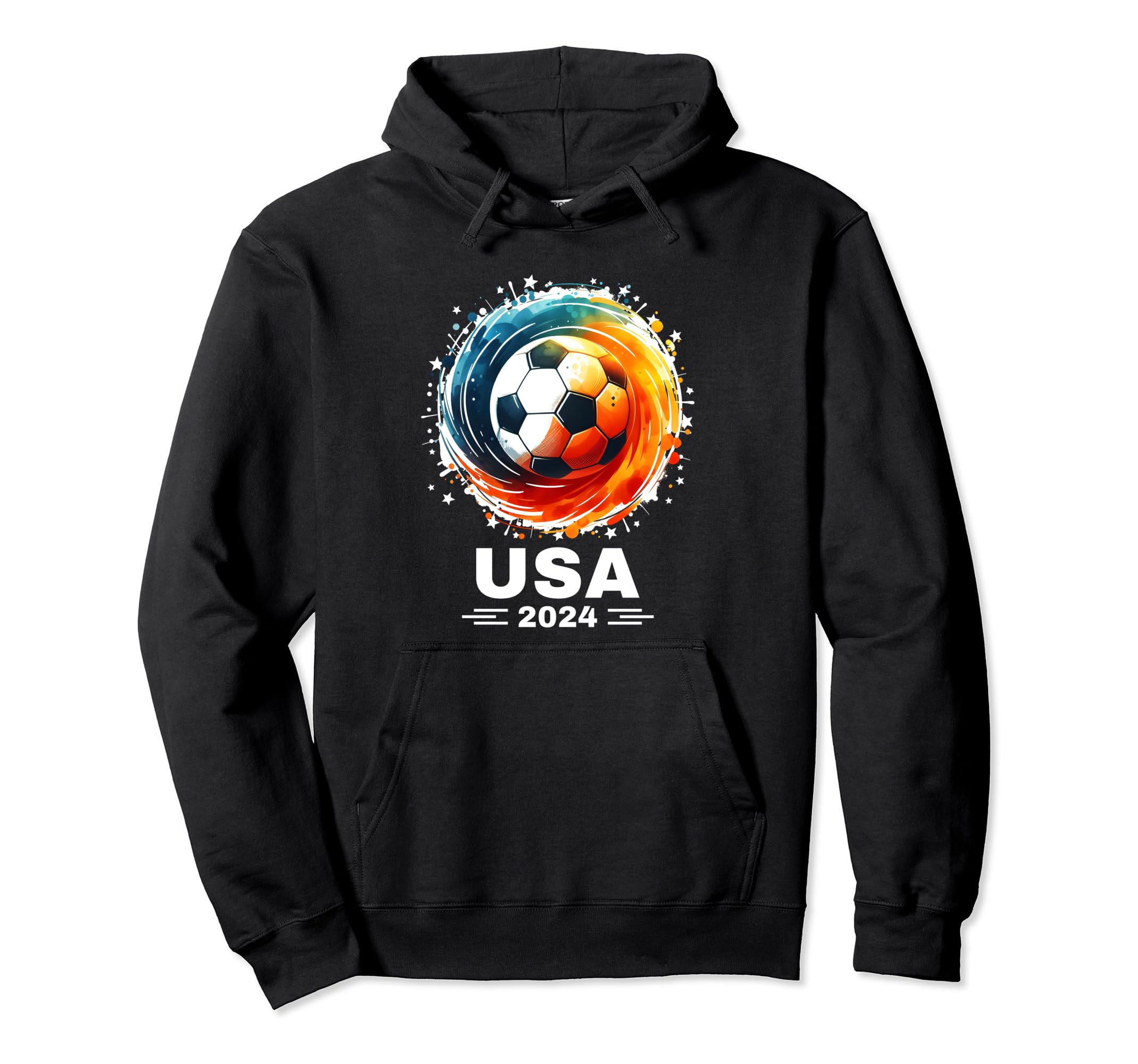 American Flag Soccer Womens Soccer Soccer Hoodie - Trendy Graphic Unisex - T-Shirt, Sweatshirt, Hoodie