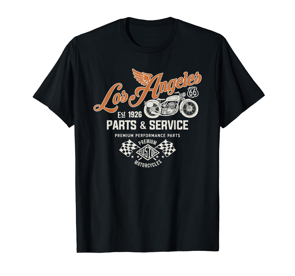Route 66 Los Angeles Parts Service T-Shirt - Minimalist Print Men Women - T-Shirt, Sweatshirt, Hoodie