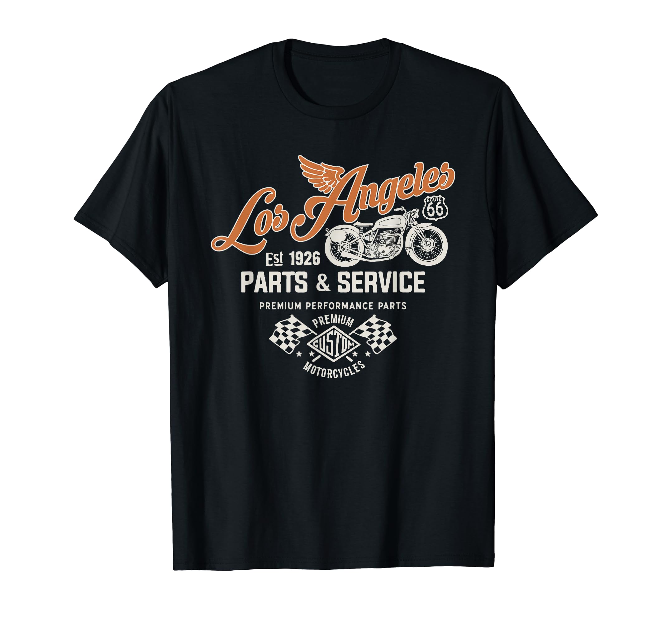 Route 66 Los Angeles Parts Service T-Shirt - Minimalist Print Men Women - T-Shirt, Sweatshirt, Hoodie