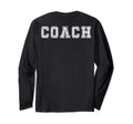 Coach Back Distressed Font Coach Gift T-Shirt - Graphic Print Men Women - T-Shirt, Sweatshirt, Hoodie