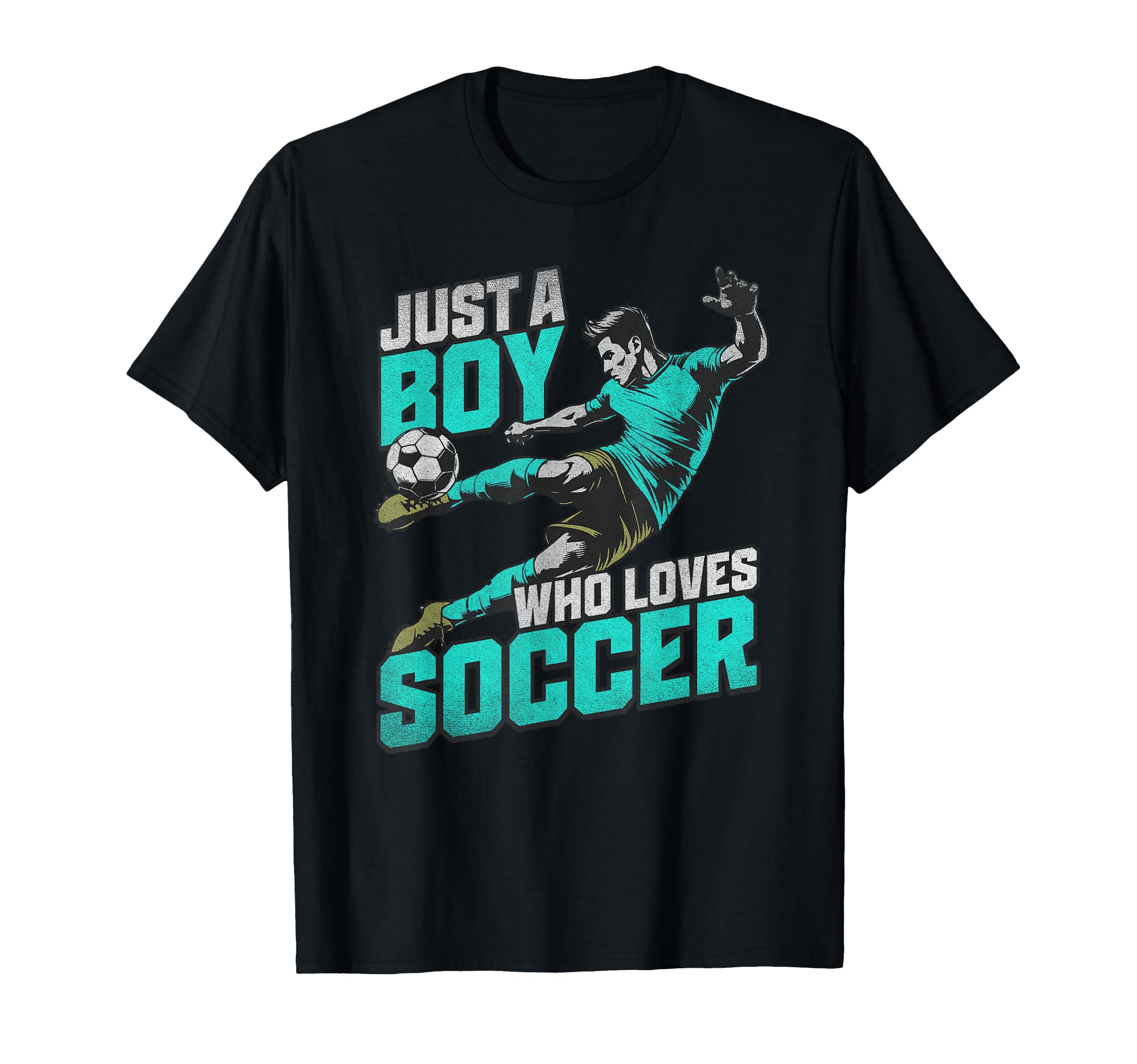 Just Who Loves Soccer Soccer Player T-Shirt - Custom Art Print Unisex - T-Shirt, Sweatshirt, Hoodie