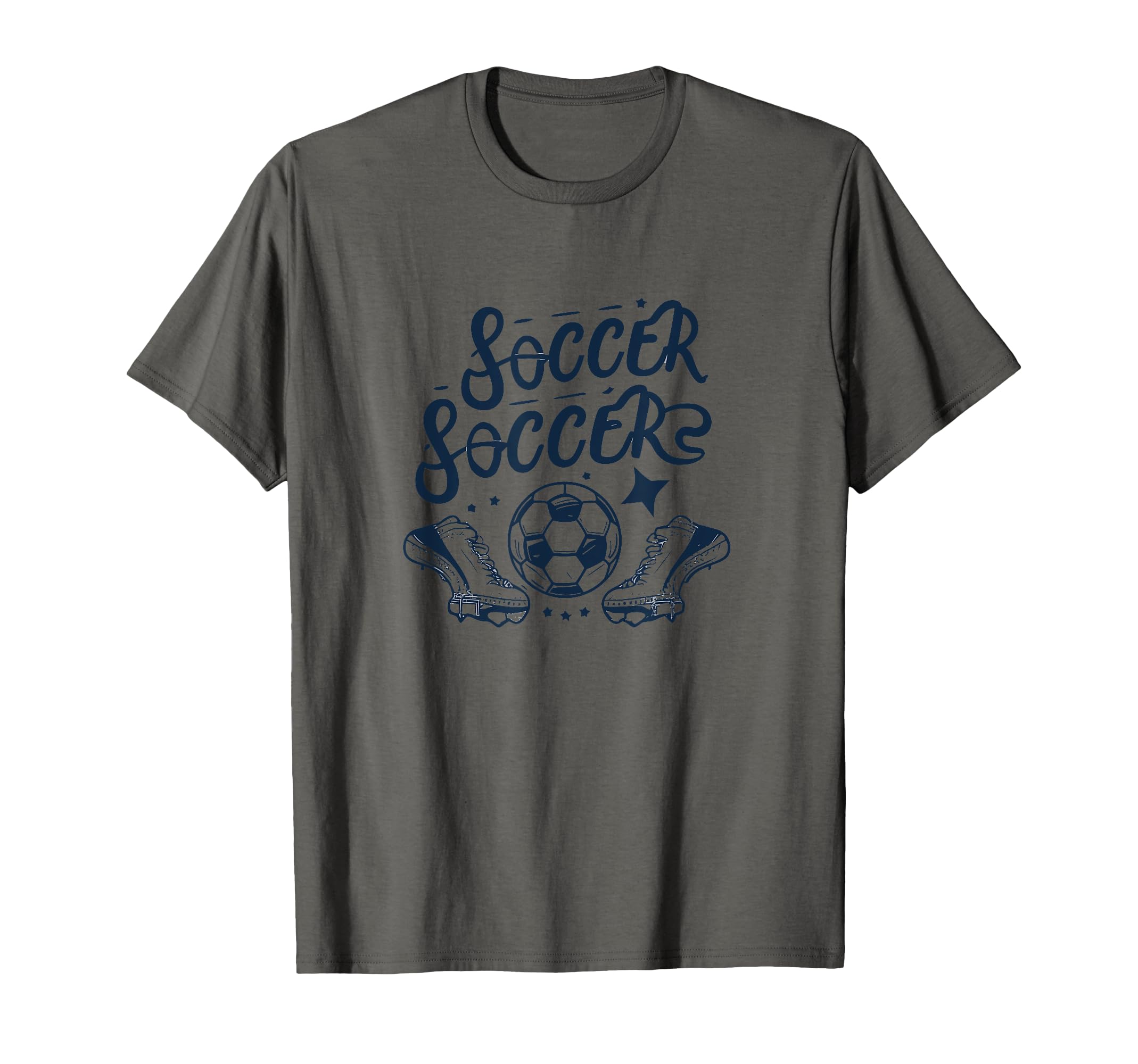 Soccer Soccer Ball Cleats Stars T-Shirt - Unique Graphic for Adults - T-Shirt, Sweatshirt, Hoodie