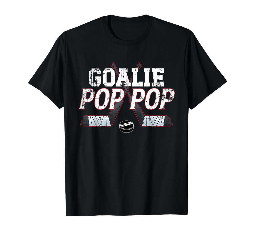 Ice Hockey Goalie Pop Pop Ice Hockey T-Shirt - Custom Art Print Unisex - T-Shirt, Sweatshirt, Hoodie