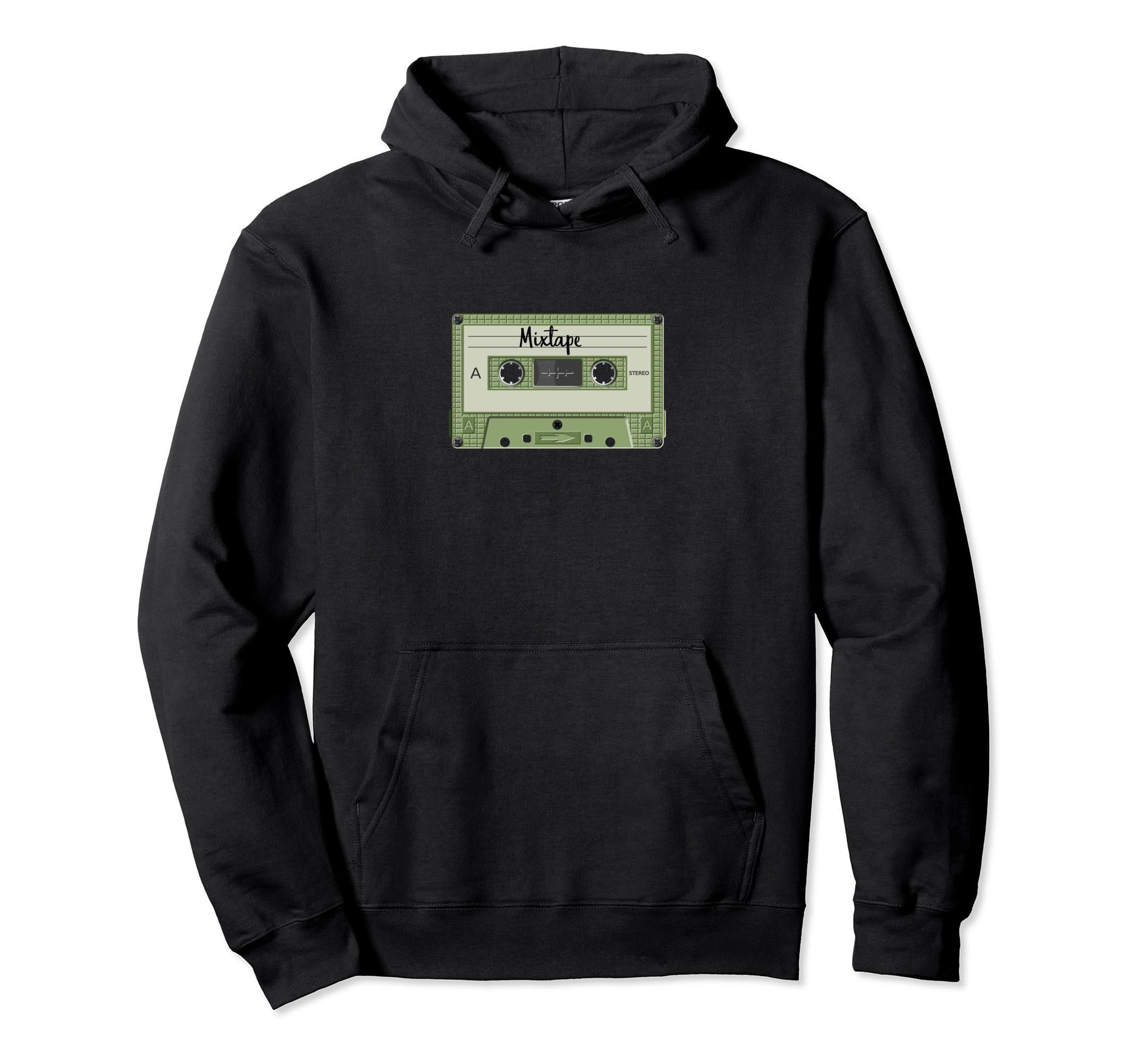 Green Cassette Mixtape Experience Hoodie - Custom Art Print for Adults - T-Shirt, Sweatshirt, Hoodie