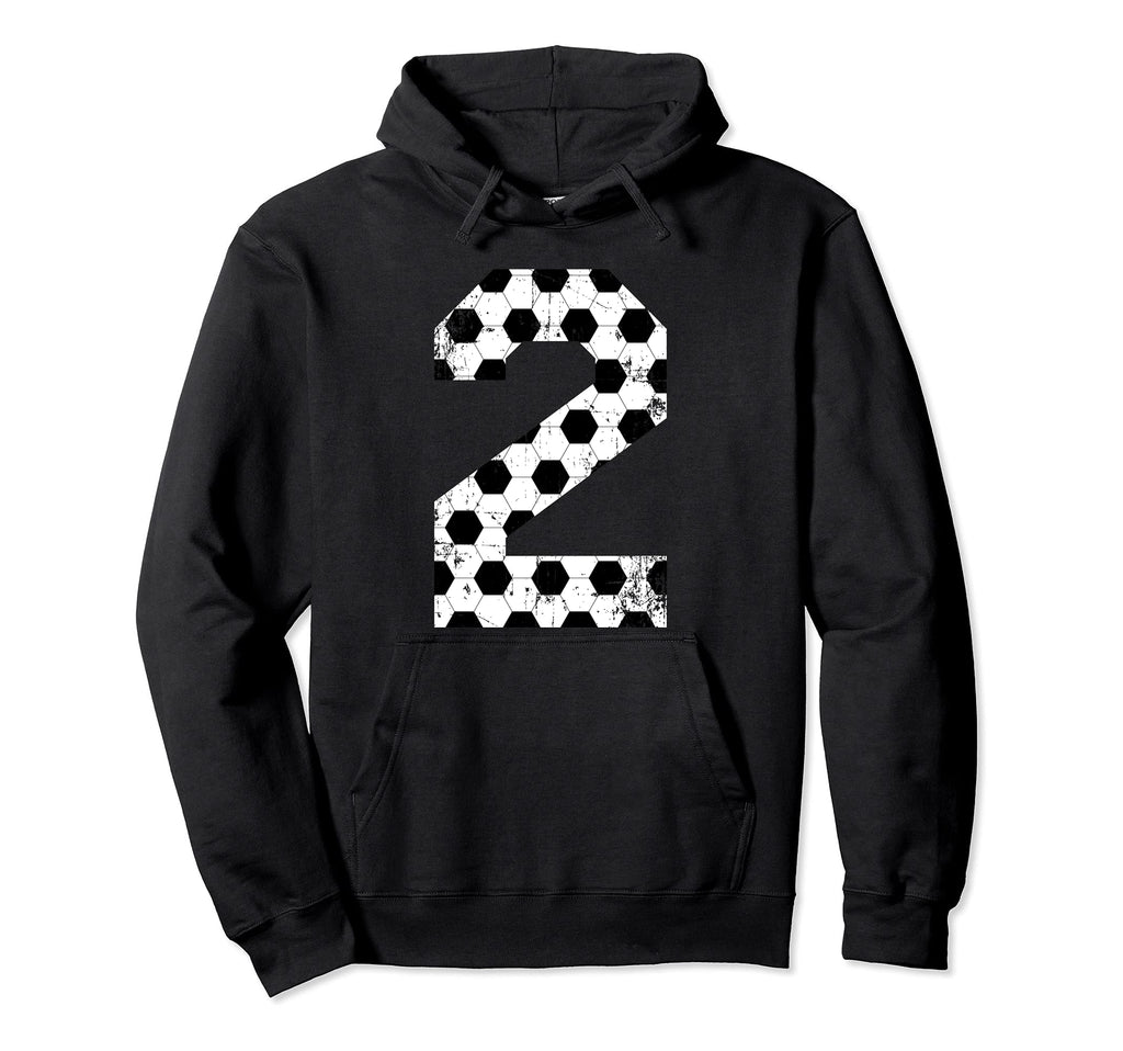 Soccer 2 Jersey Number Hoodie - Graphic Print Unisex - T-Shirt, Sweatshirt, Hoodie