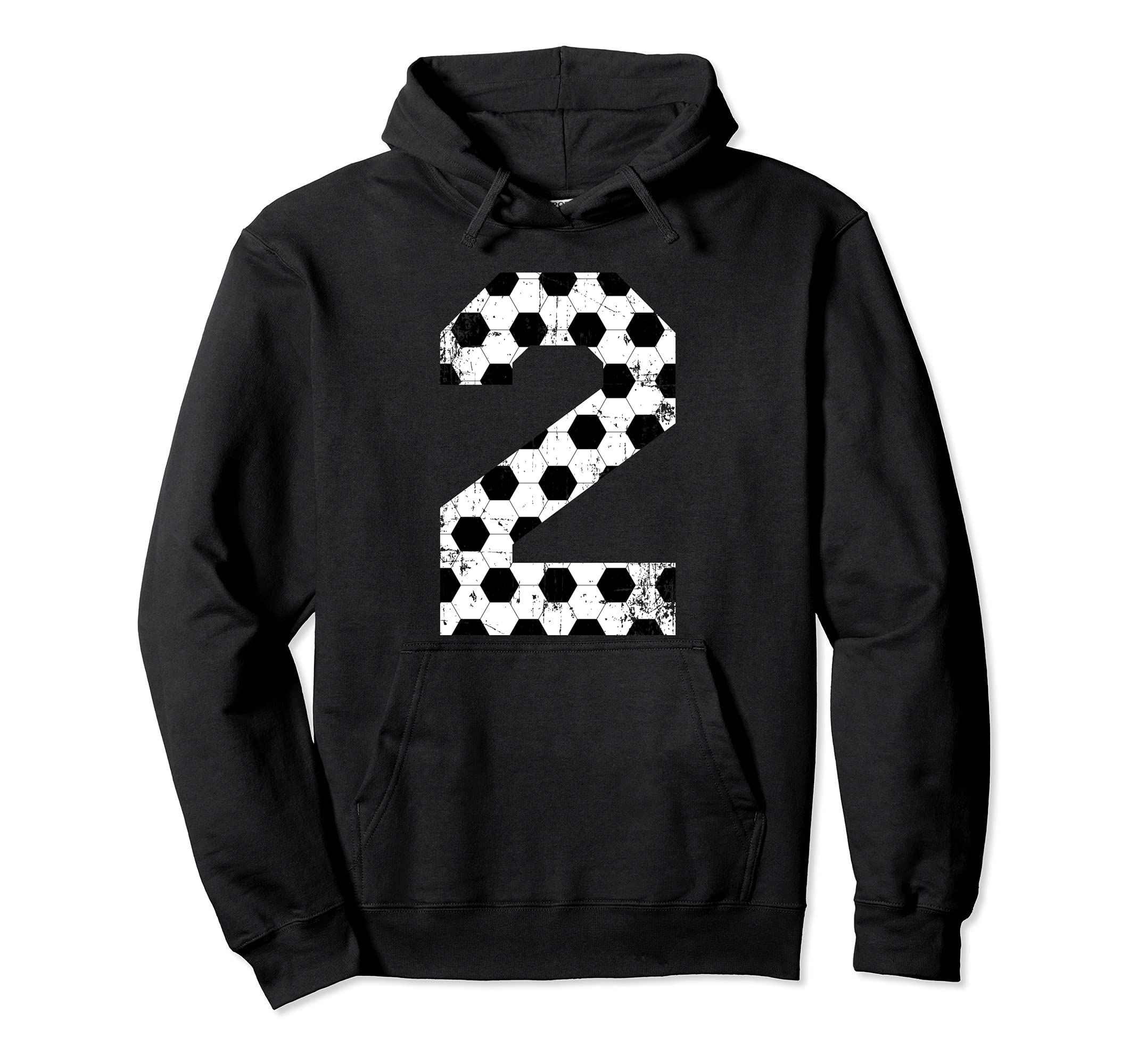 Soccer 2 Jersey Number Hoodie - Graphic Print Unisex - T-Shirt, Sweatshirt, Hoodie