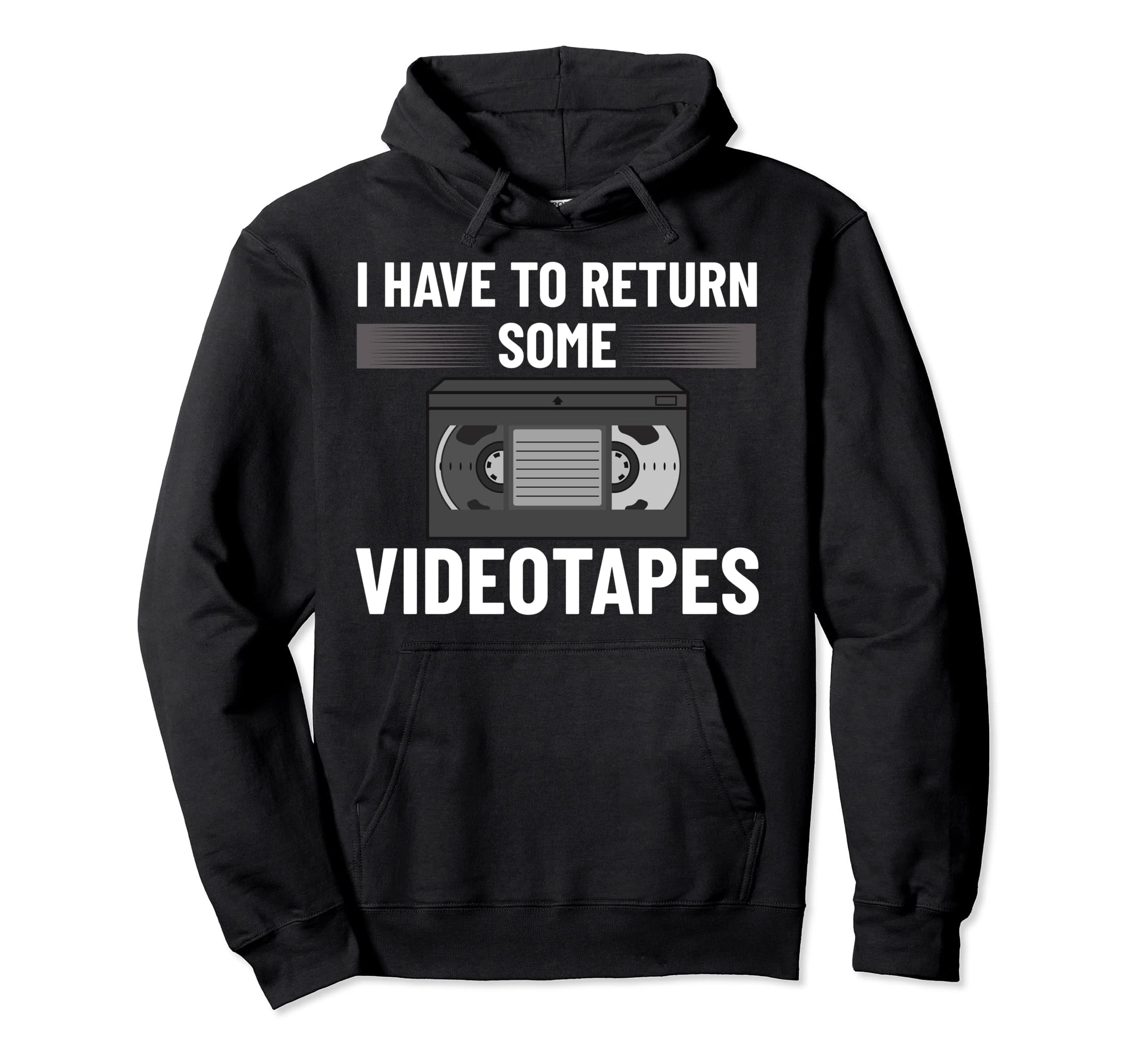 Vhs Player Videotape Video Cassette Hoodie - Minimalist Print Men Women - T-Shirt, Sweatshirt, Hoodie