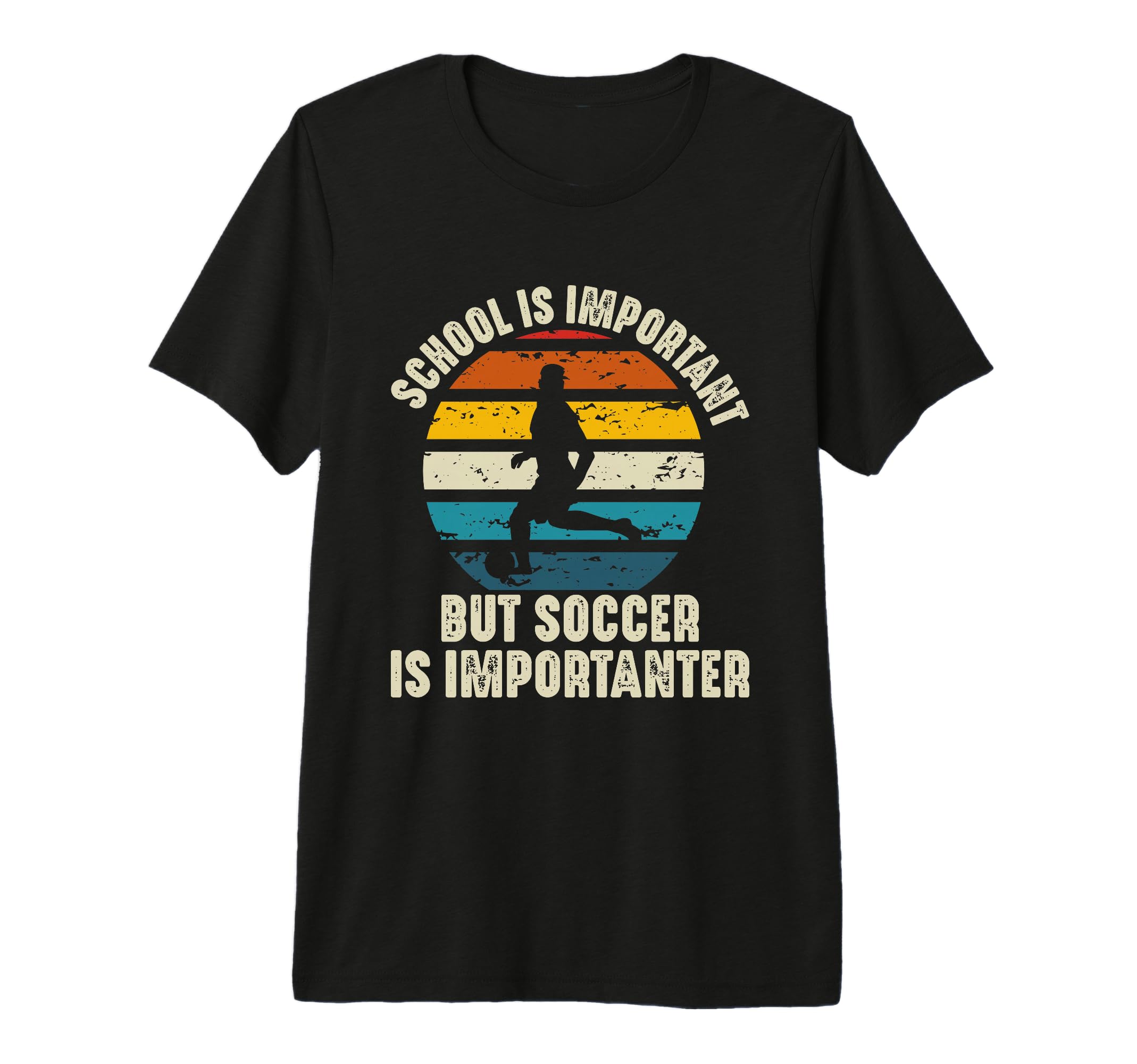 School Is Important But Soccer Is T-Shirt - Streetwear Style for Adults - T-Shirt, Sweatshirt, Hoodie