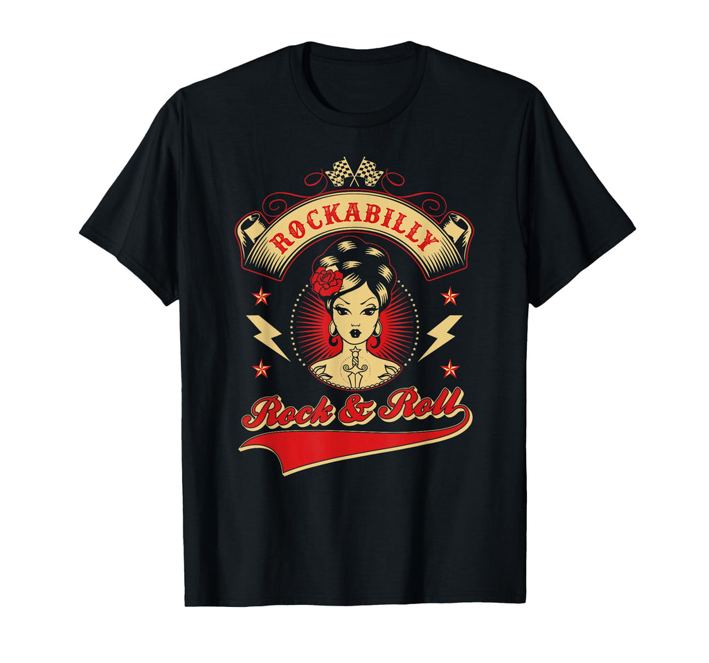 Elias Andy Designe Womens Rockabilly Pin Up T-Shirt - Graphic Print Unisex - T-Shirt, Sweatshirt, Hoodie