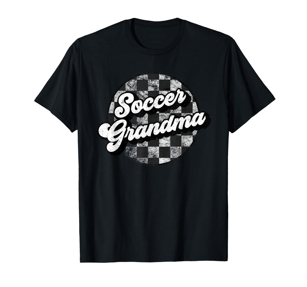 Soccer Grandma Checkered Funny T-Shirt - Aesthetic Graphic for Adults - T-Shirt, Sweatshirt, Hoodie