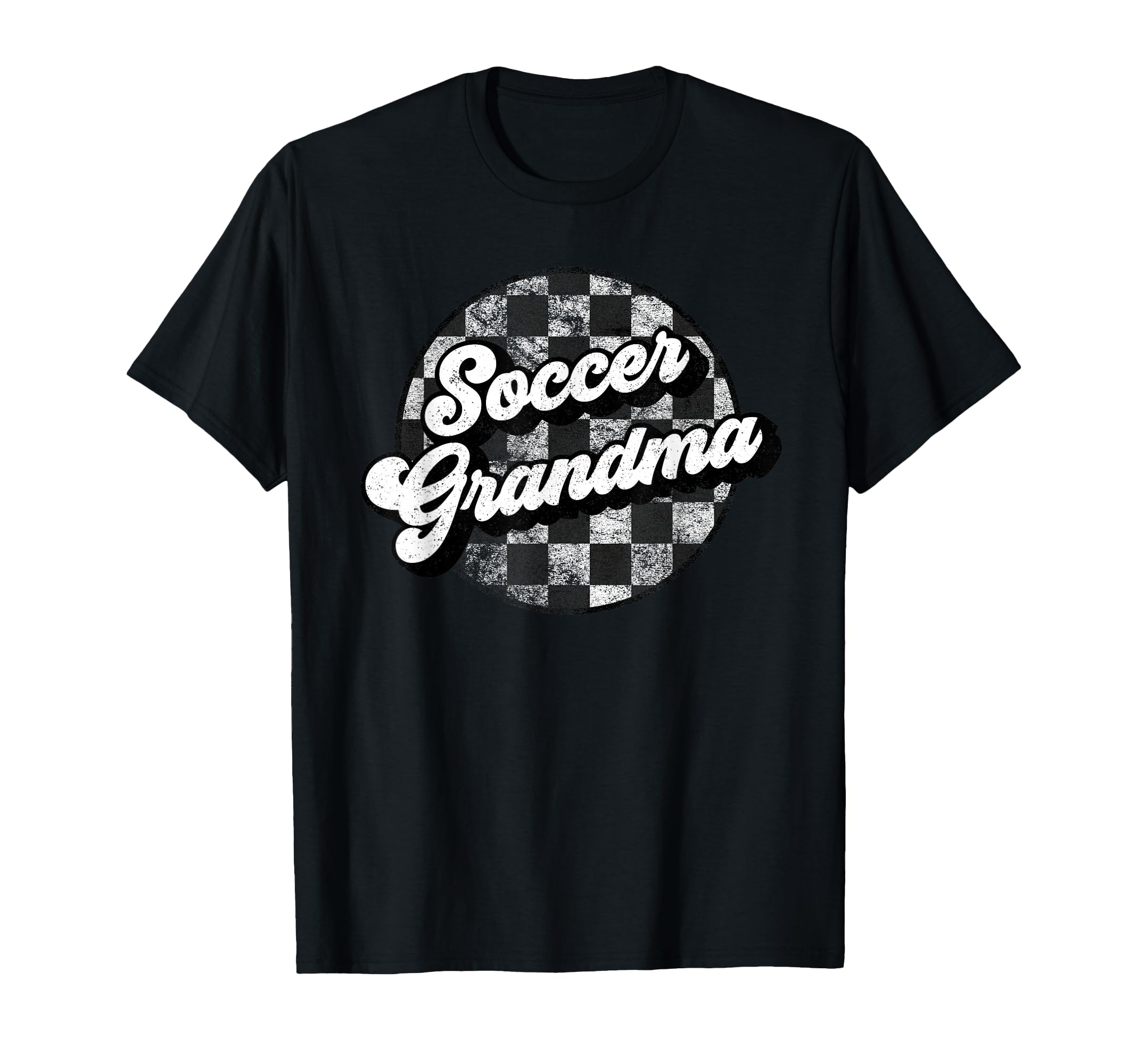 Soccer Grandma Checkered Funny T-Shirt - Aesthetic Graphic for Adults - T-Shirt, Sweatshirt, Hoodie