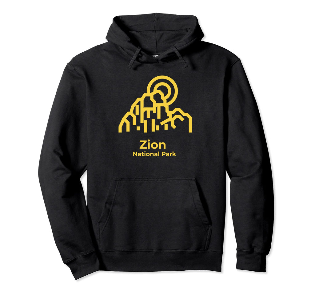 Zion National Park Utah Minimalist Hoodie - Minimalist Print Unisex - T-Shirt, Sweatshirt, Hoodie