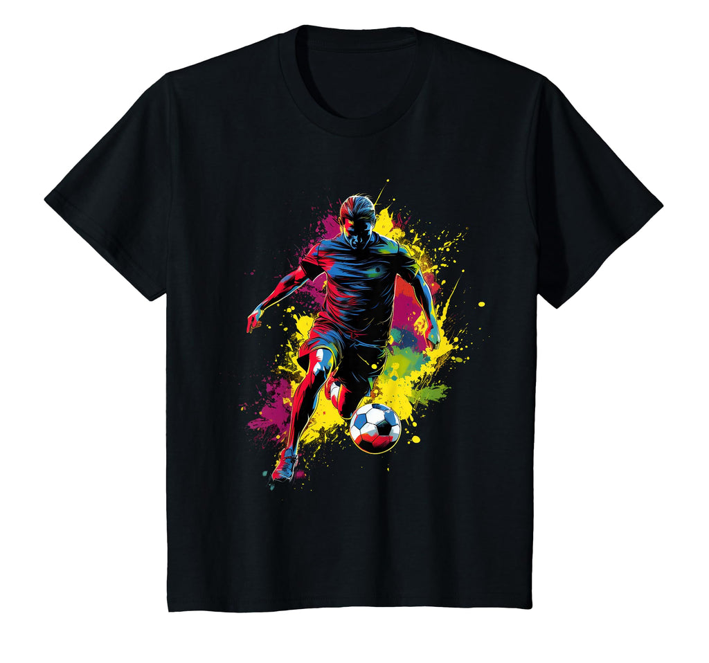 Colorful Soccer Player Mens Soccer T-Shirt - Graphic Print Unisex - T-Shirt, Sweatshirt, Hoodie