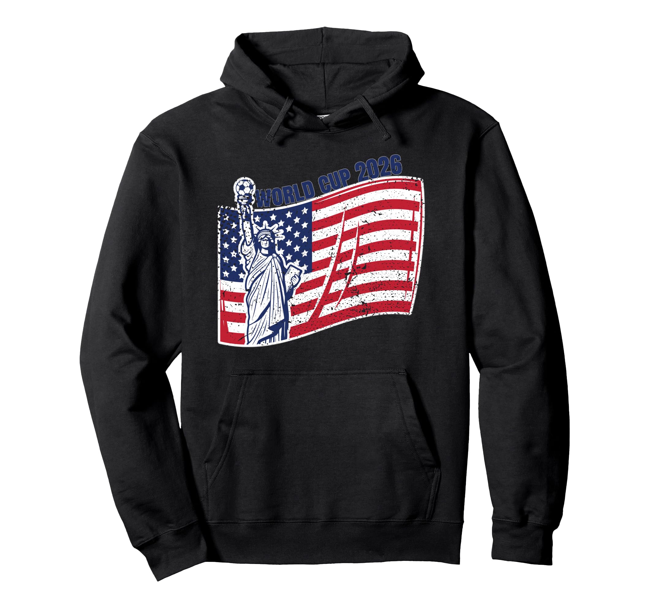 Usa World Football 26 American Team Hoodie - Fun Novelty Design Men Women - T-Shirt, Sweatshirt, Hoodie
