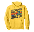 Apparently I Like Soccer Season Funny Game Hoodie - Graphic Print Unisex - T-Shirt, Sweatshirt, Hoodie