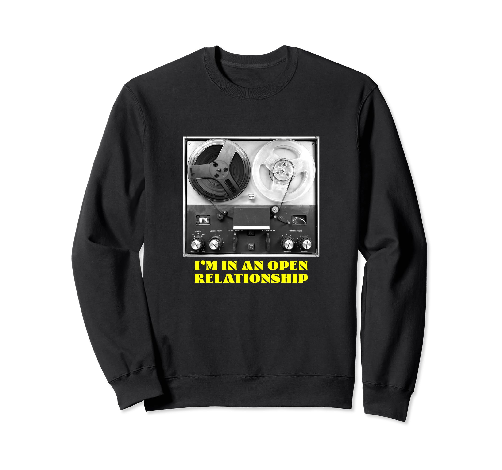 Open Reel Cassette Analog Tape Sweatshirt - Fun Novelty Design Men Women - T-Shirt, Sweatshirt, Hoodie