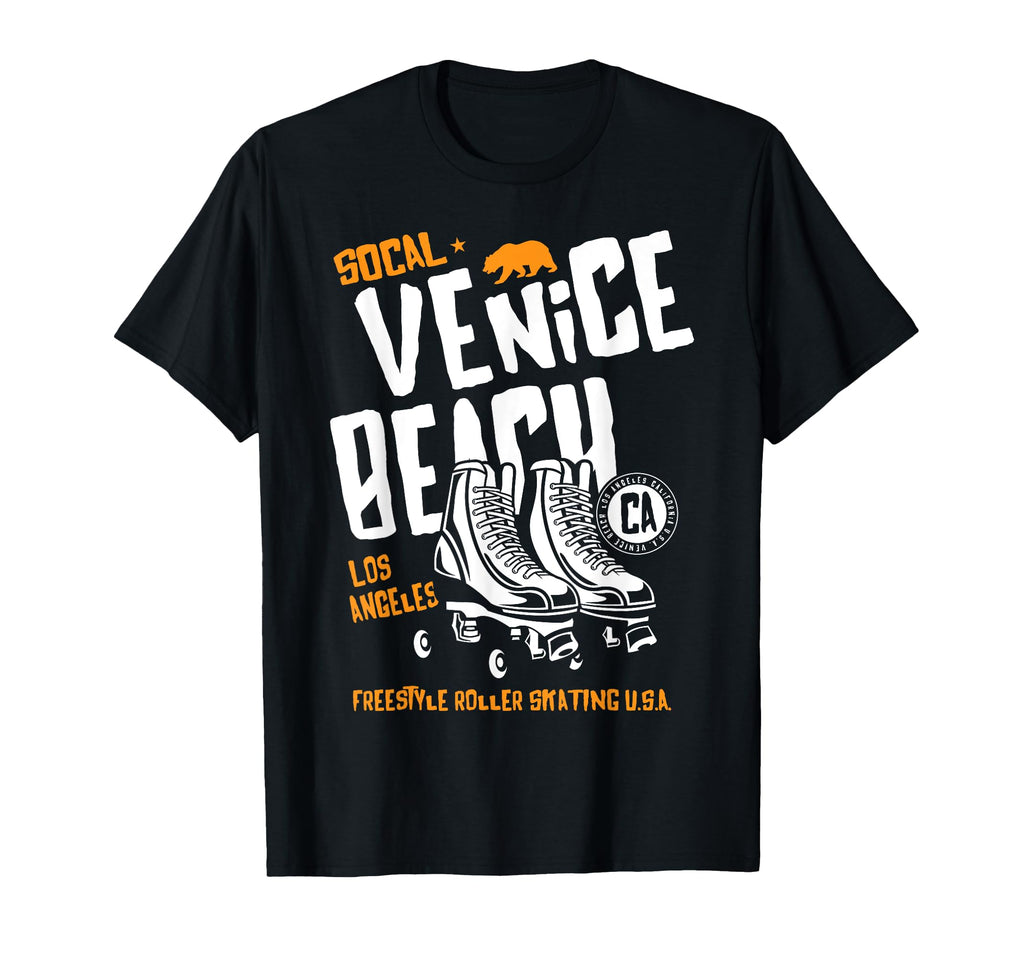 Venice Beach California Roller Skate T-Shirt - Graphic Print Men Women - T-Shirt, Sweatshirt, Hoodie