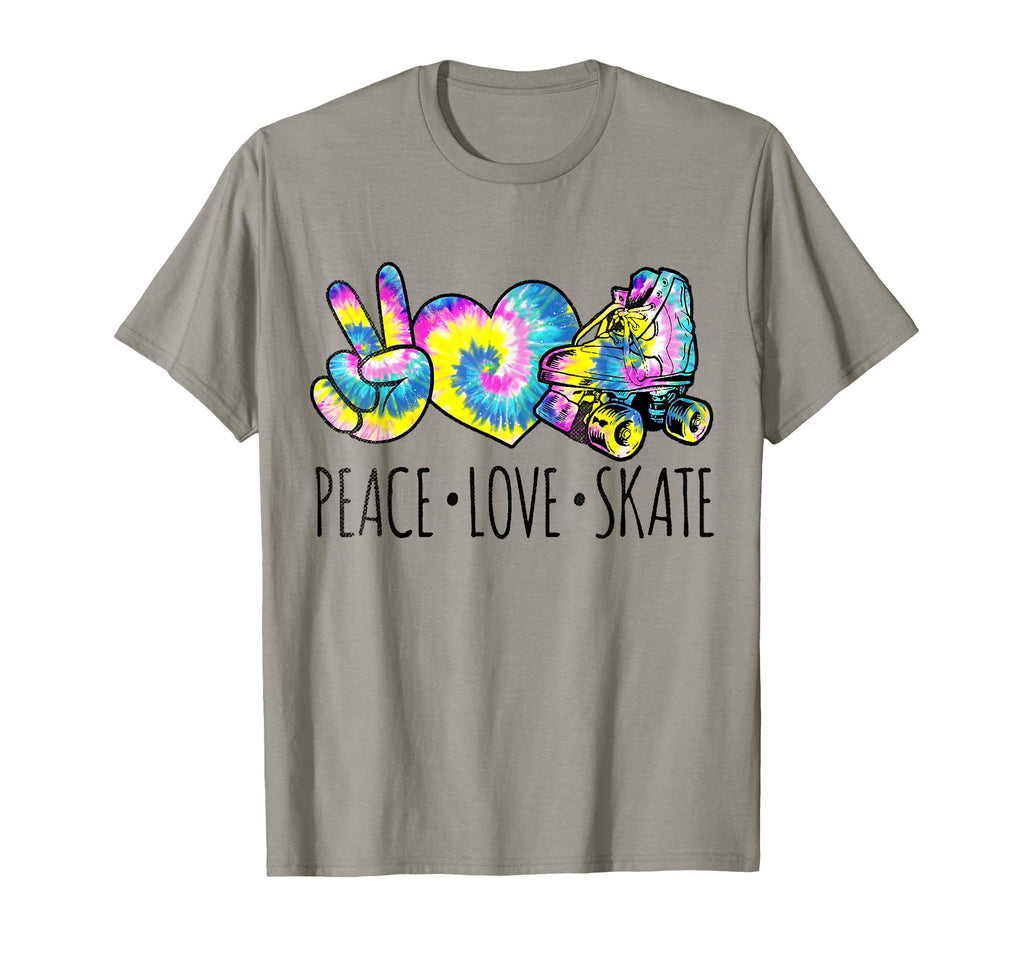 Peace Love Skate Tie Dye Roller T-Shirt - Fun Novelty Design Unisex - T-Shirt, Sweatshirt, Hoodie