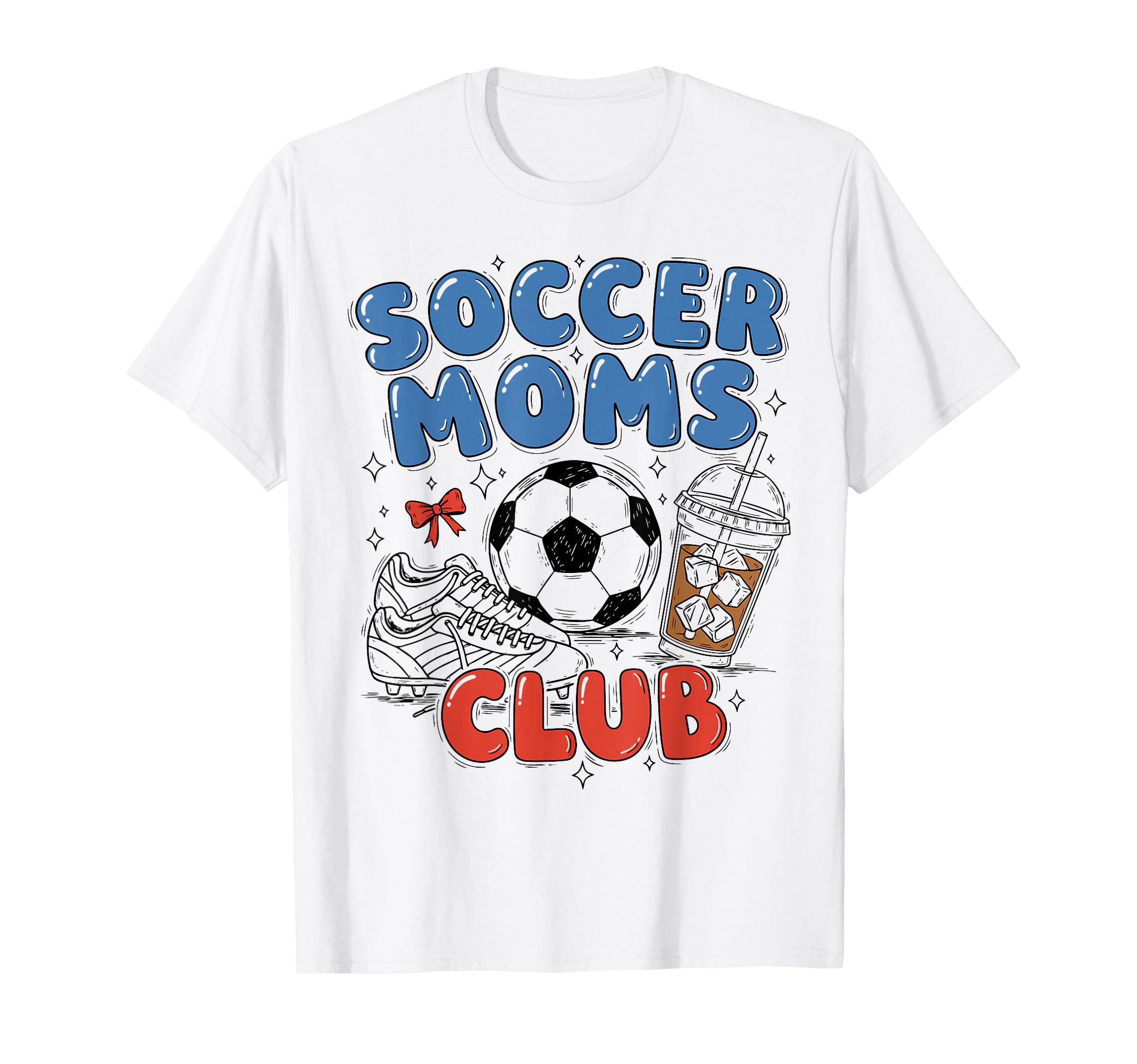 Sport Mom Coquette Bow Iced Coffee T-Shirt - Trendy Graphic Men Women - T-Shirt, Sweatshirt, Hoodie