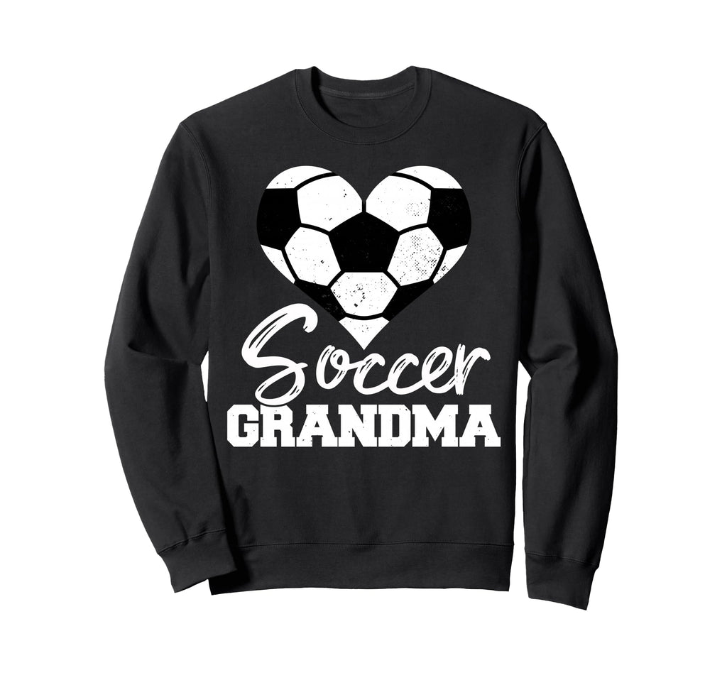Soccer Grandma Heart Funny Heartfelt Sweatshirt - Unique Graphic Unisex - T-Shirt, Sweatshirt, Hoodie