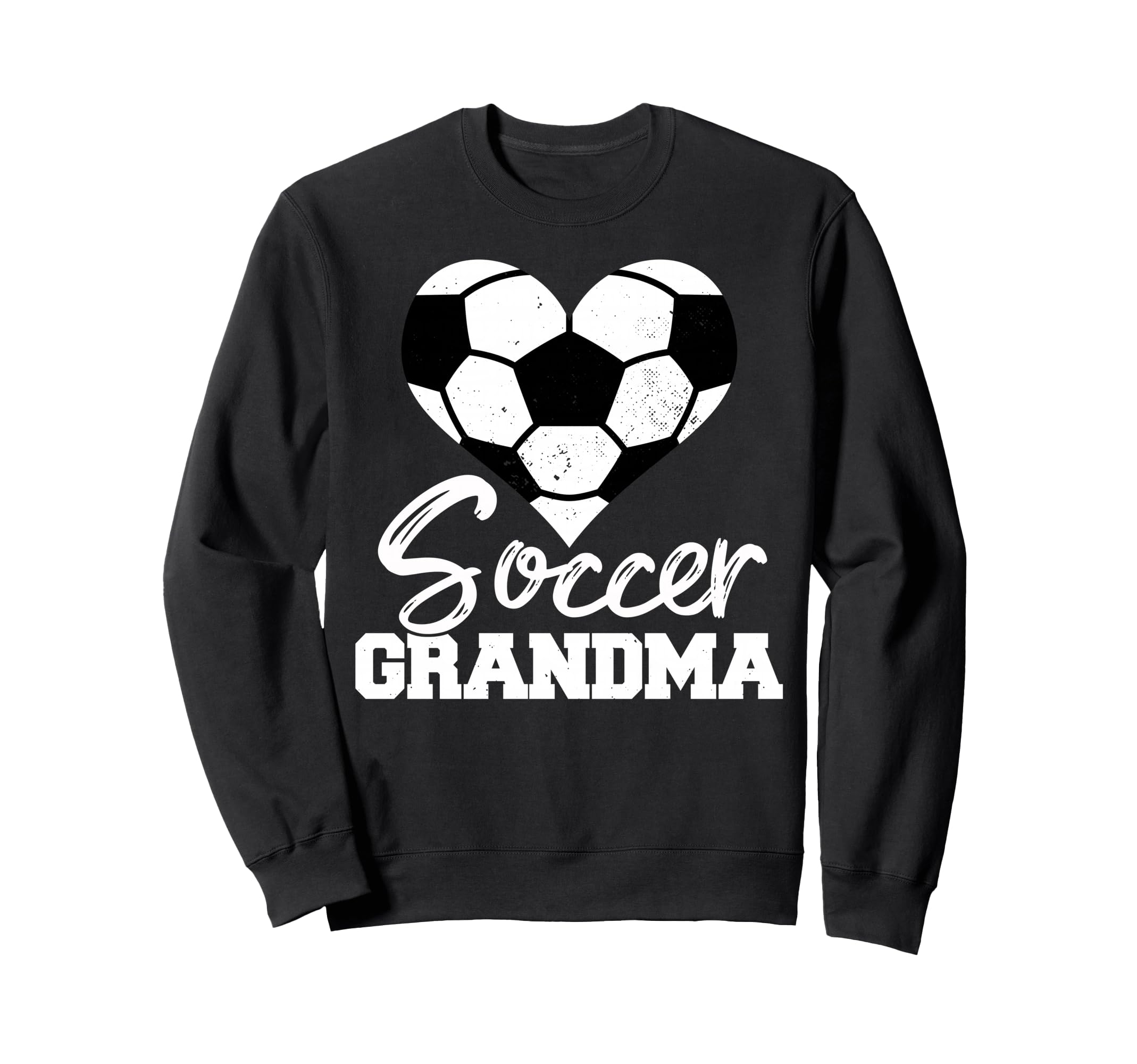 Soccer Grandma Heart Funny Heartfelt Sweatshirt - Unique Graphic Unisex - T-Shirt, Sweatshirt, Hoodie