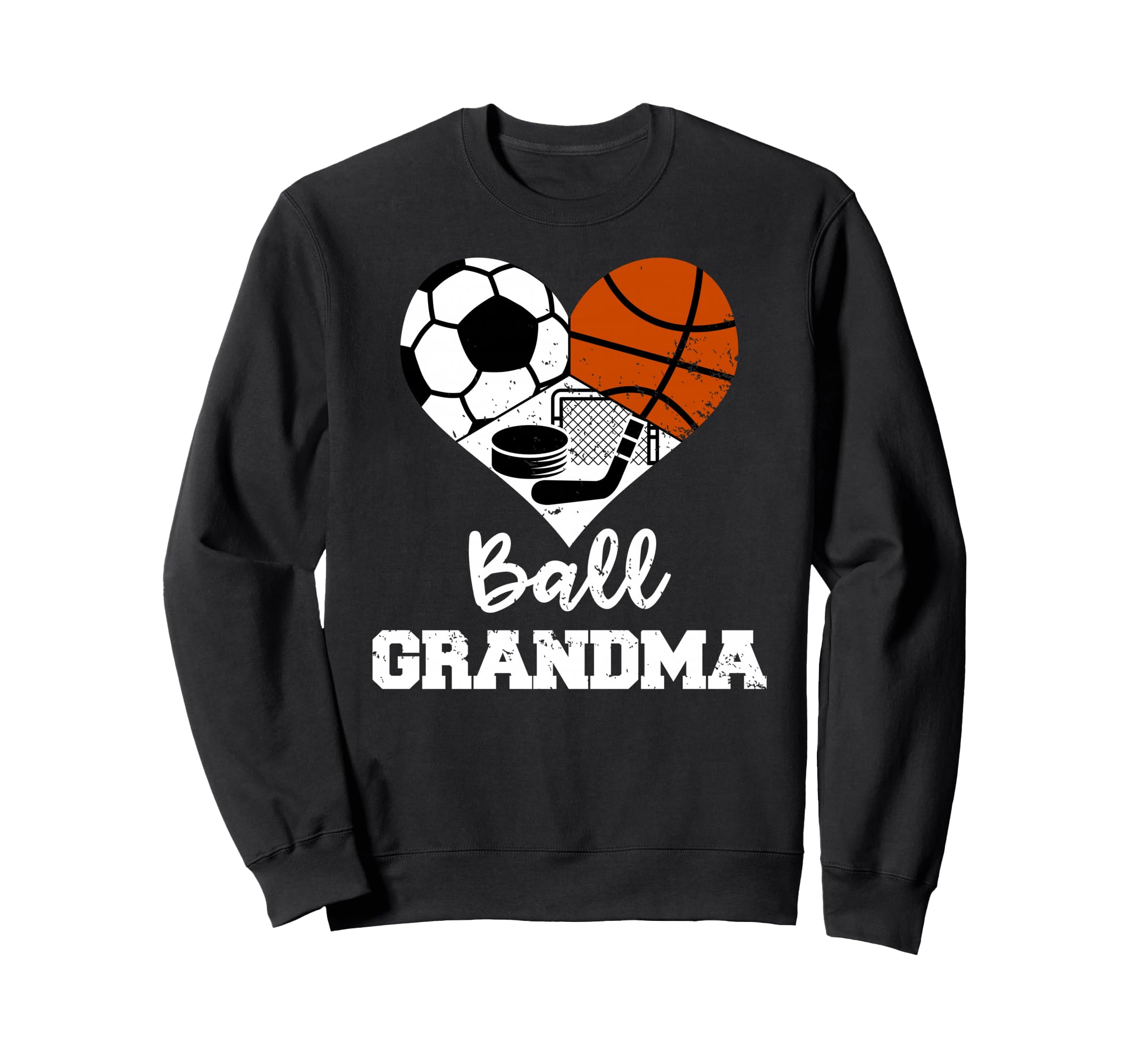 Ball Grandma Heart Funny Soccer Sweatshirt - Fun Novelty Design Unisex - T-Shirt, Sweatshirt, Hoodie