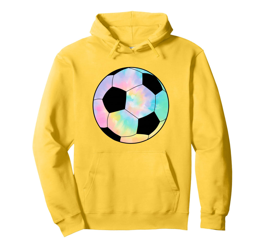 Tie Dye Soccer Player Coach Fan Team Hoodie - Novelty Apparel for Adults - T-Shirt, Sweatshirt, Hoodie
