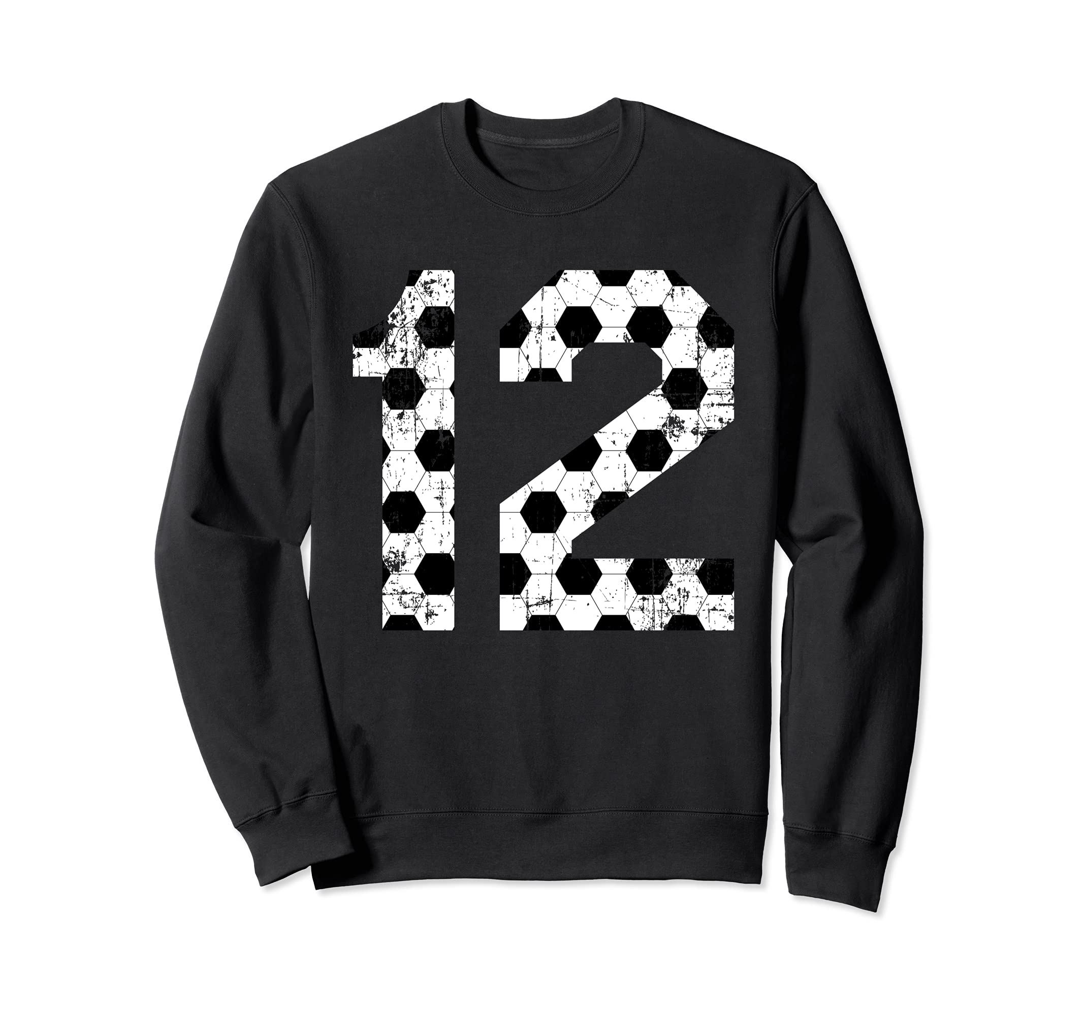 Soccer 12 Jersey Number Sweatshirt - Fun Novelty Design Unisex - T-Shirt, Sweatshirt, Hoodie