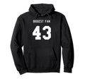 Number 43 Biggest Fan Sport Spirit Wear Hoodie - Aesthetic Graphic Unisex - T-Shirt, Sweatshirt, Hoodie