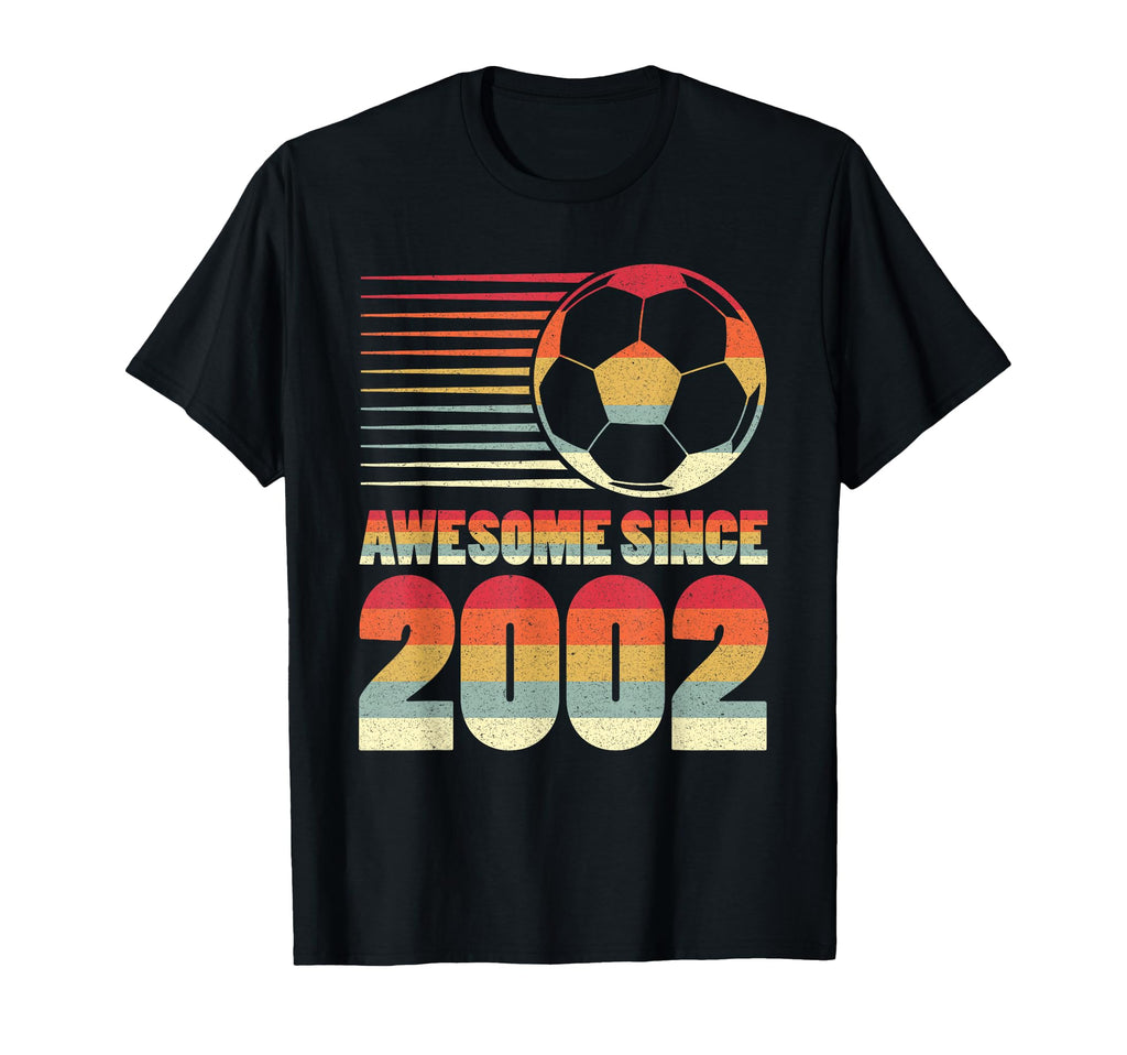 Awesome Since 2002 Soccer 24Th Birthday T-Shirt - Graphic Print Men Women - T-Shirt, Sweatshirt, Hoodie
