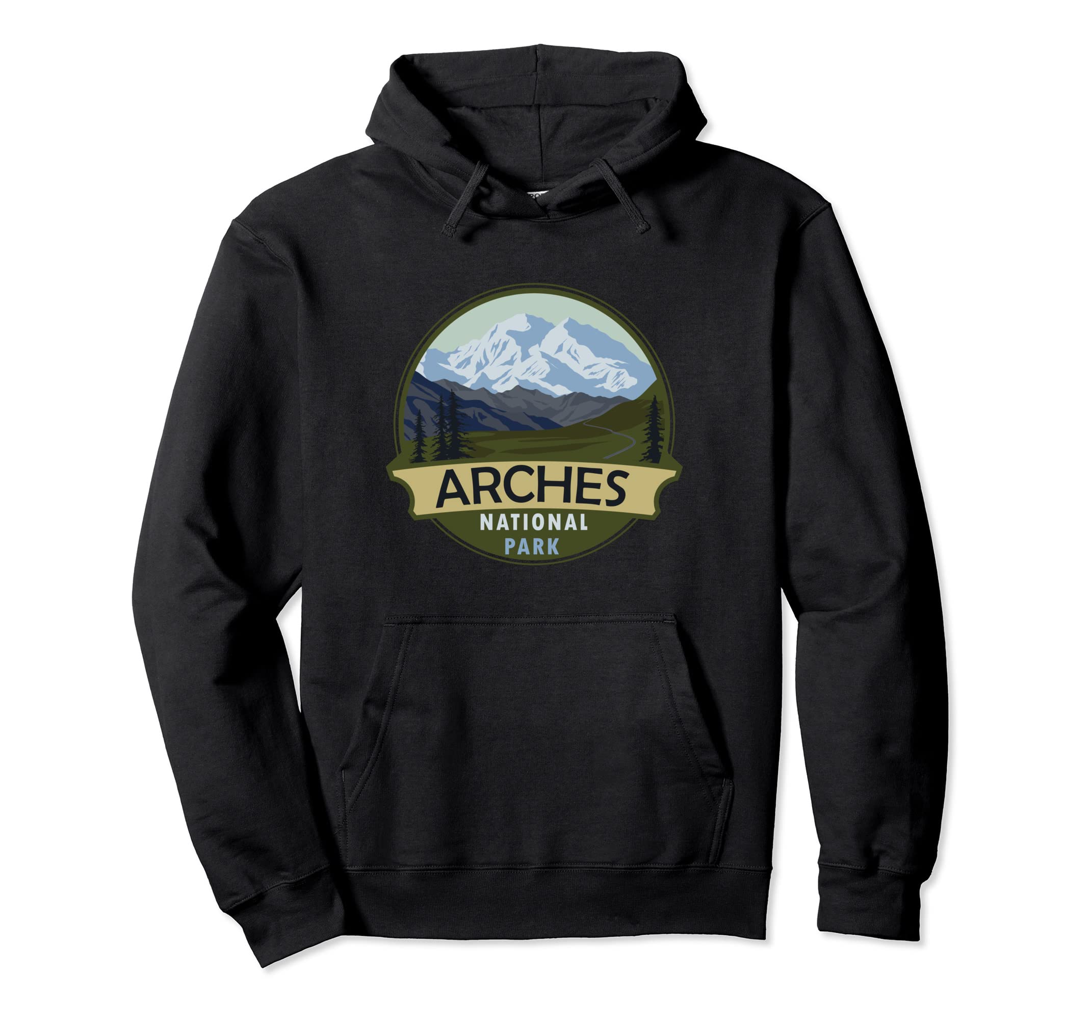 Arches National Park Mountain Hiking Hoodie - Graphic Print Unisex - T-Shirt, Sweatshirt, Hoodie
