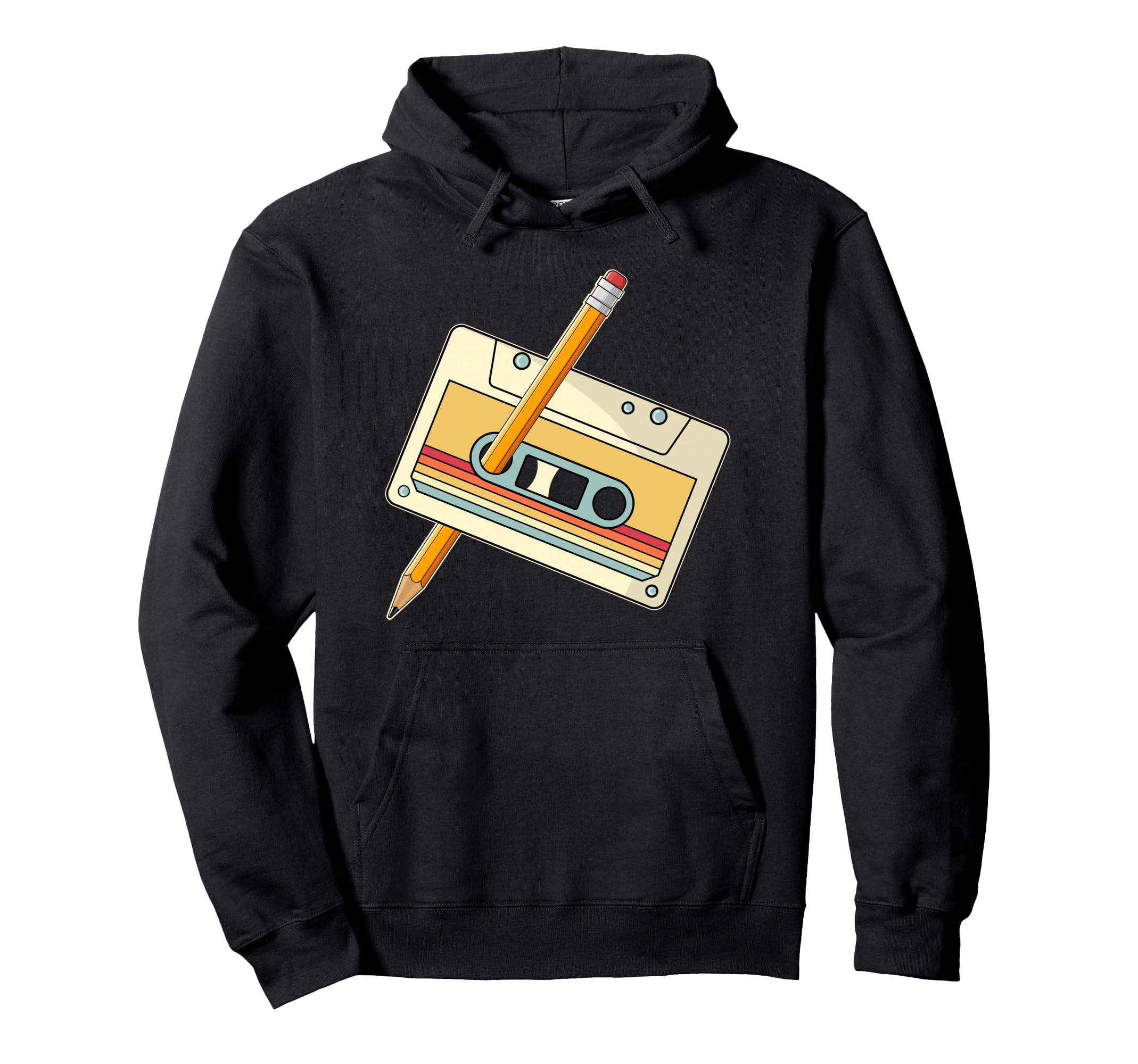 80S 90S Music Party Costume Hoodie - Casual Everyday Wear for Adults - T-Shirt, Sweatshirt, Hoodie