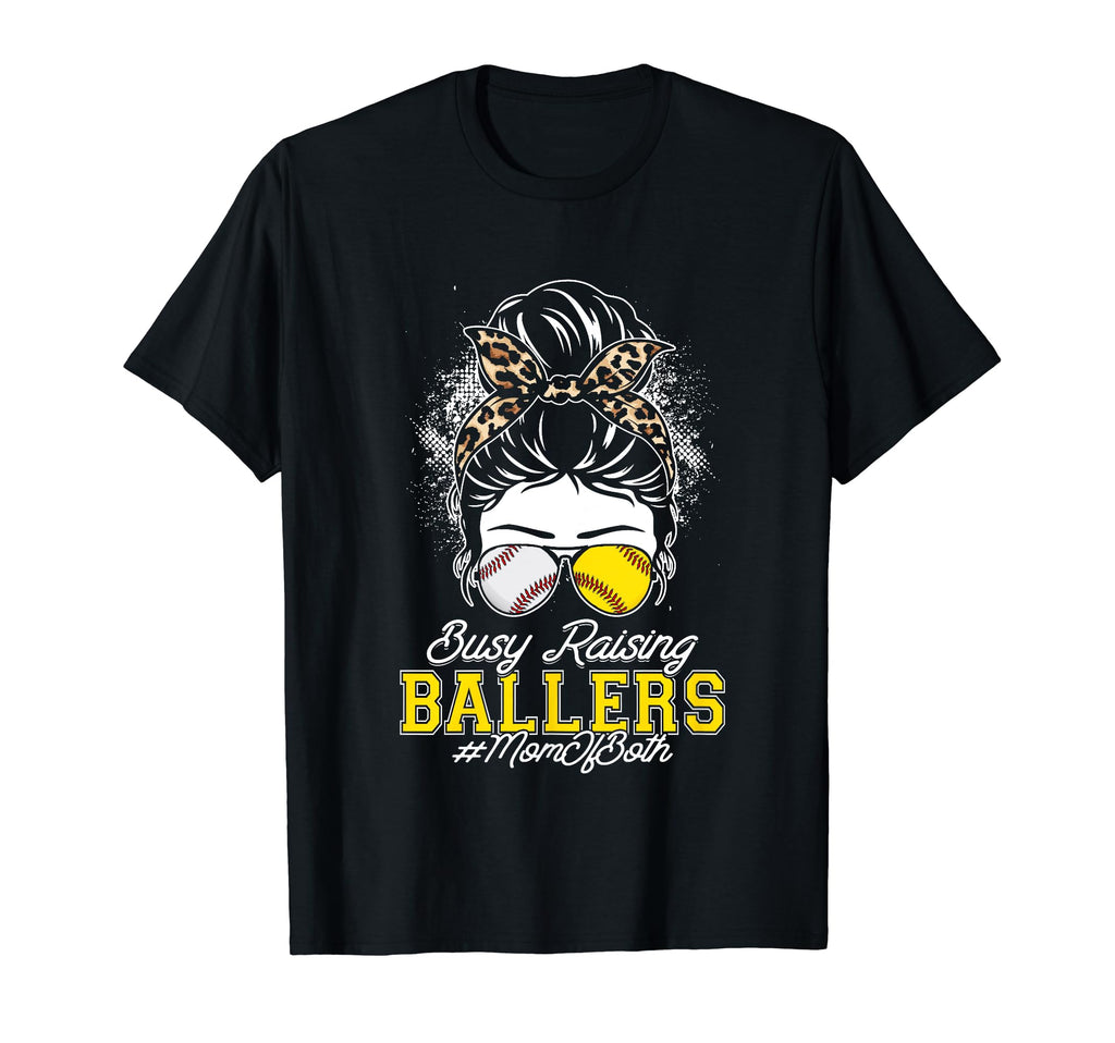 Busy Raising Ballers Baseball Softball T-Shirt - Fun Novelty Design Unisex - T-Shirt, Sweatshirt, Hoodie