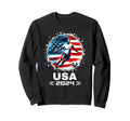 American Flag Soccer Team Womens Sweatshirt - Custom Art Print Men Women - T-Shirt, Sweatshirt, Hoodie