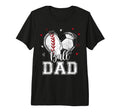 Ball Dad Baseball Soccer Heart Nana Both T-Shirt - Novelty Apparel Unisex - T-Shirt, Sweatshirt, Hoodie