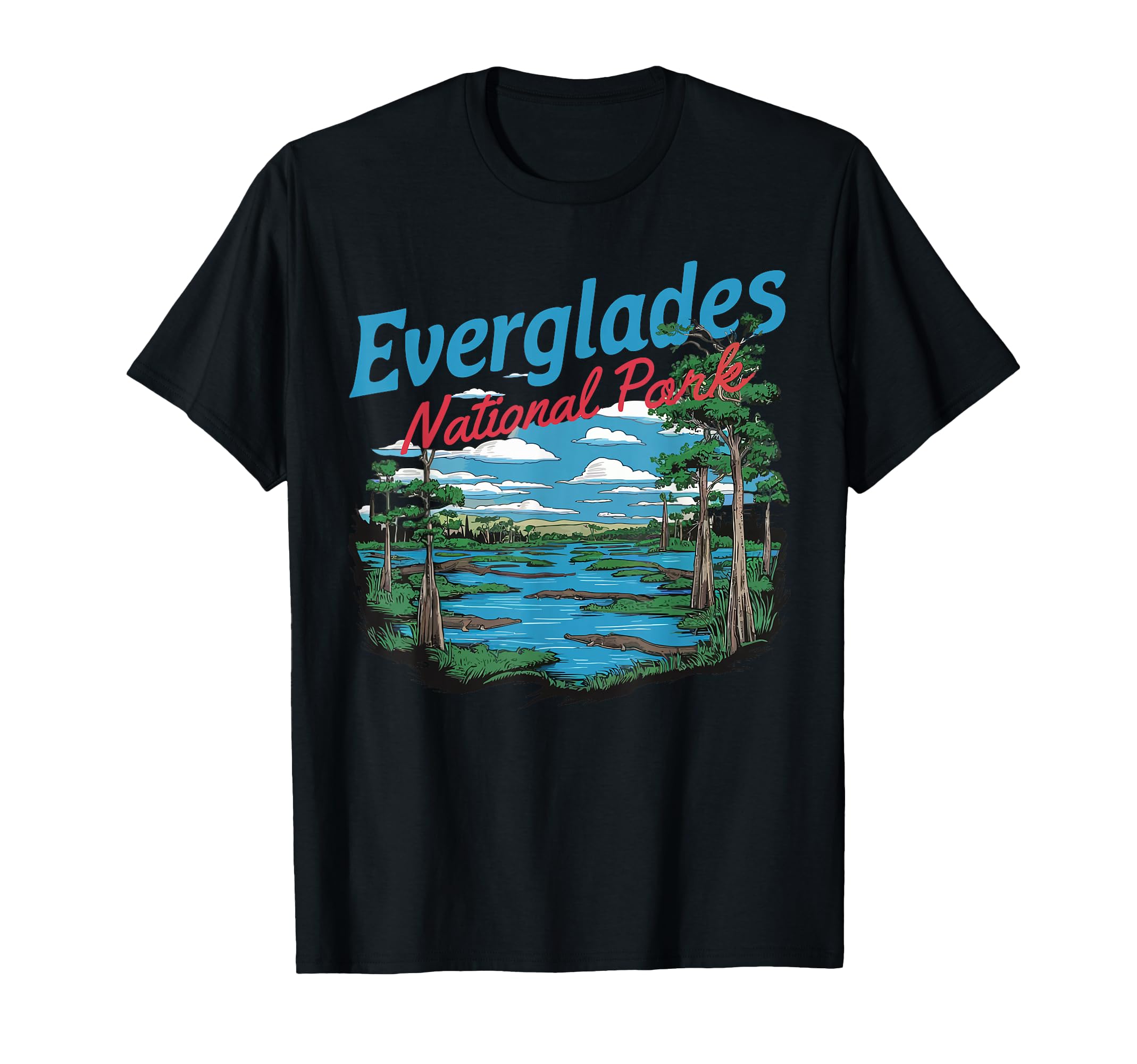 Everglades National Park Illustration T-Shirt - Trendy Graphic for Adults - T-Shirt, Sweatshirt, Hoodie