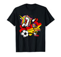 Dabbing Unicorn Germany Soccer Fans T-Shirt - Minimalist Print for Adults - T-Shirt, Sweatshirt, Hoodie