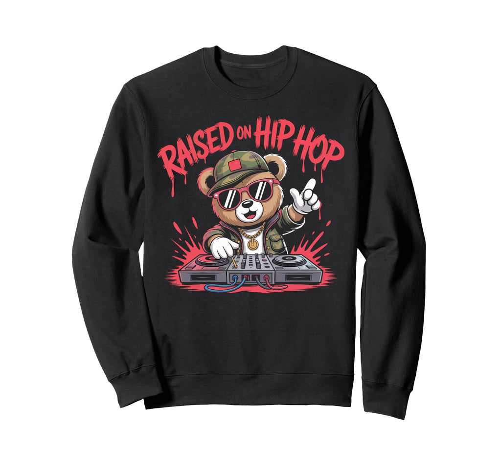 Camouflage Rapper Teddy Bear Camo Sweatshirt - Trendy Graphic Men Women - T-Shirt, Sweatshirt, Hoodie