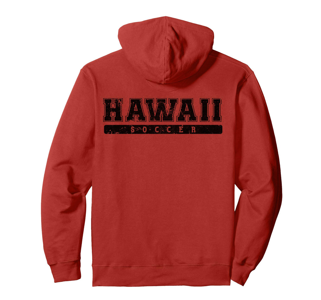 Hawaii Soccer Black Text Hoodie - Minimalist Print Unisex - T-Shirt, Sweatshirt, Hoodie