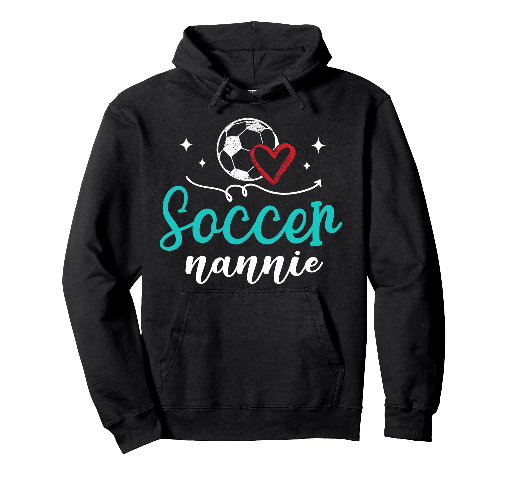 Soccer Nannie Funny Soccer Player Nannie Hoodie - Graphic Print Unisex - T-Shirt, Sweatshirt, Hoodie