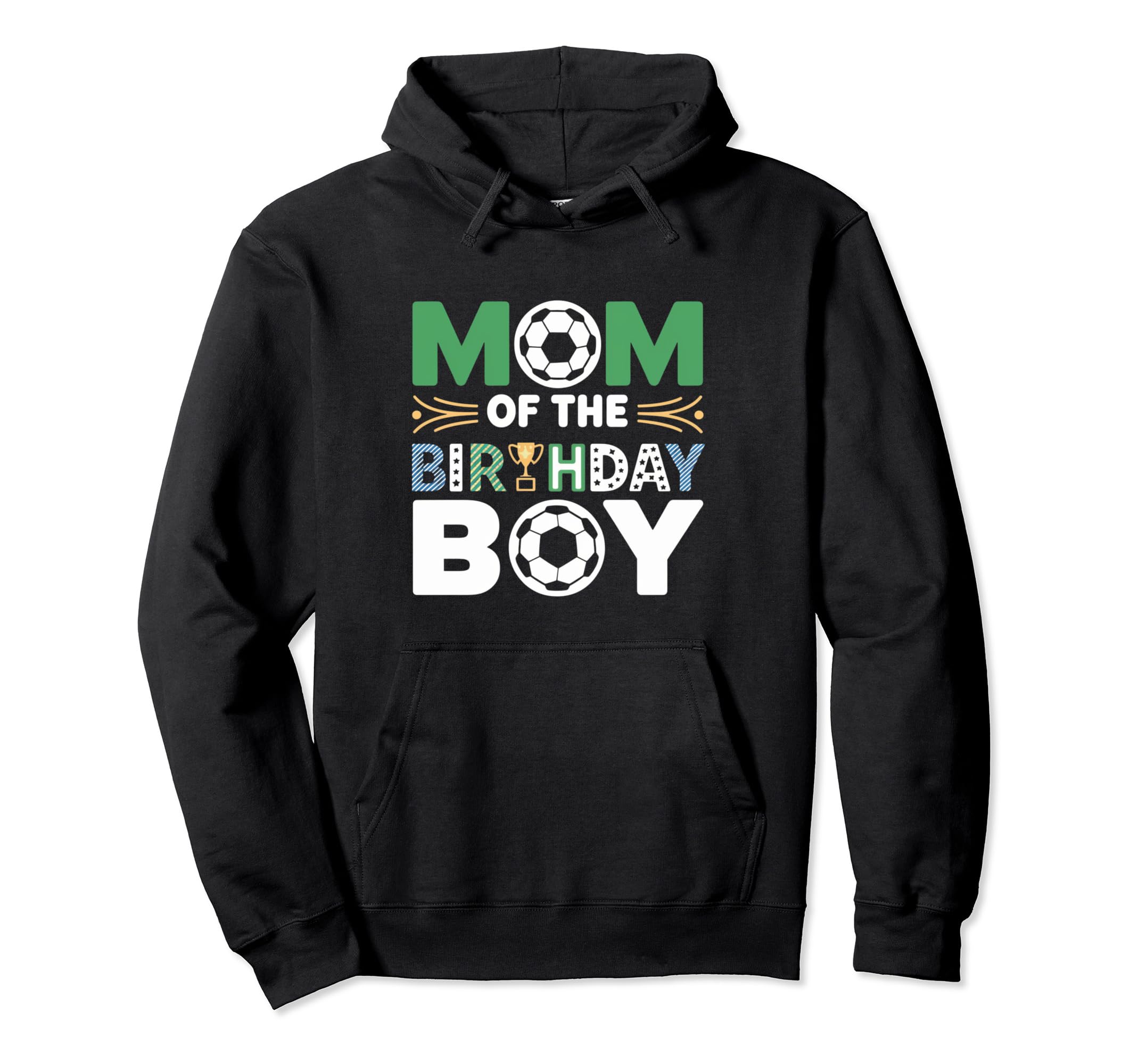 Mom And Dad Birthday Soccer Family Party Hoodie - Graphic Print for Adults - T-Shirt, Sweatshirt, Hoodie