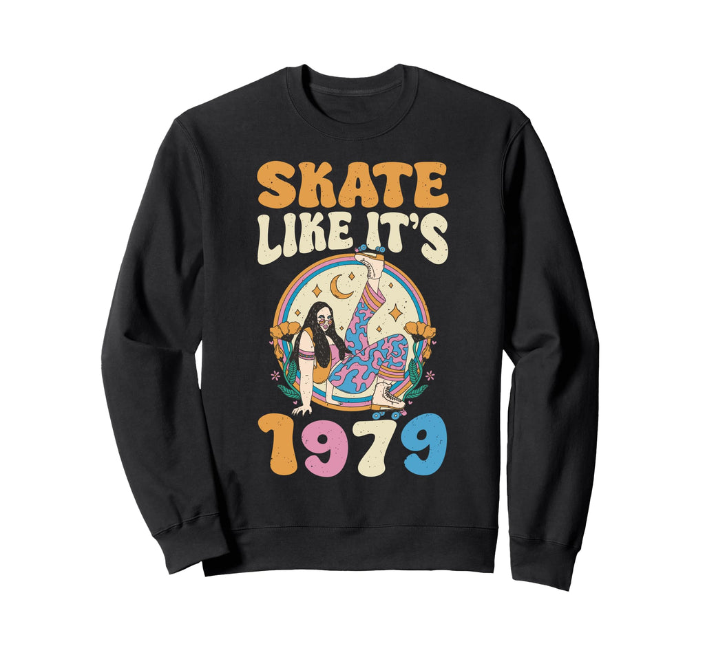 Roller Skating 70S 80S Roller Skate Sweatshirt - Streetwear Style Unisex - T-Shirt, Sweatshirt, Hoodie